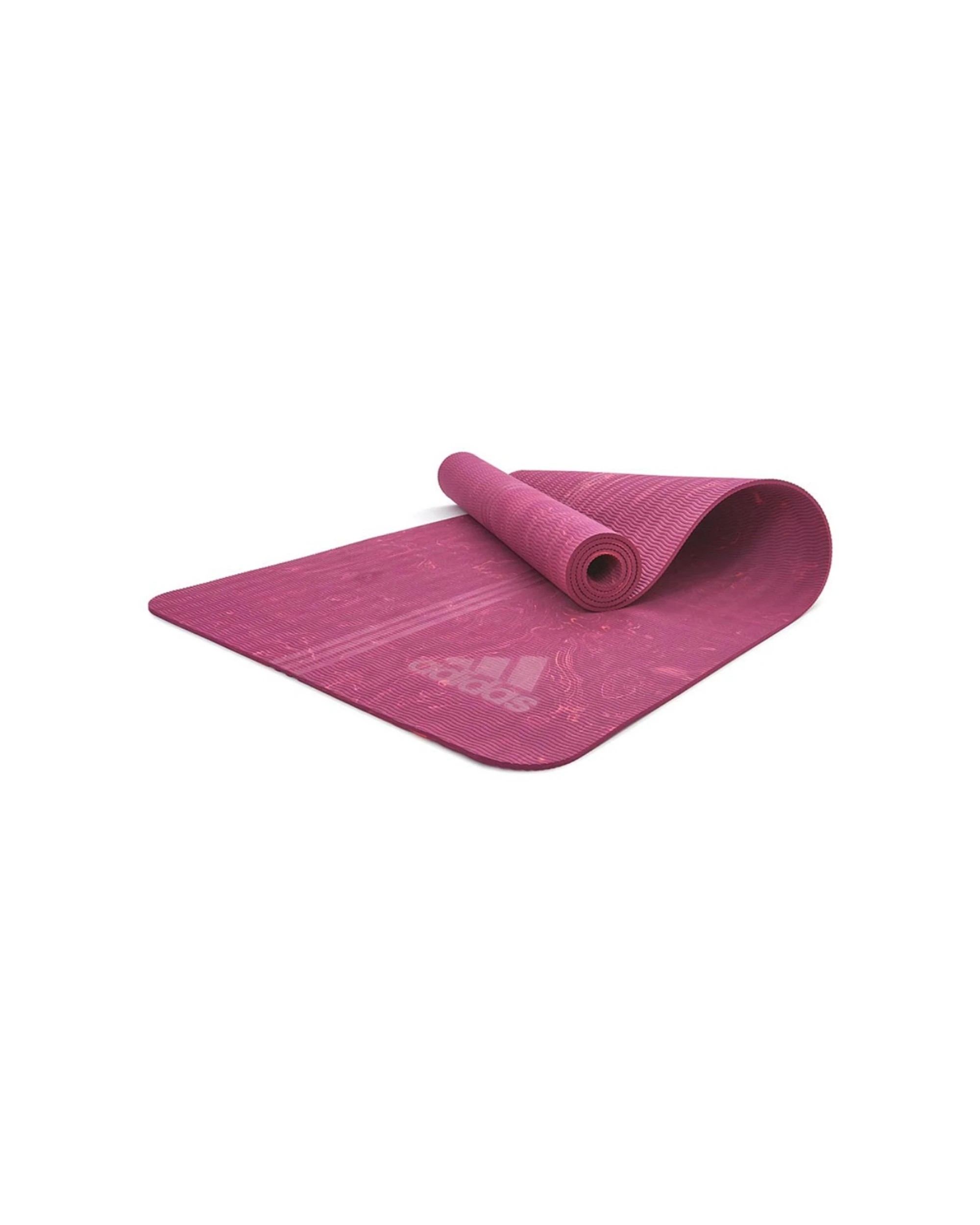4 Adidas Premium 5mm Camo Yoga Mat Non-Slip TPE With Carry String Lightweight - Pink, 4 of 5