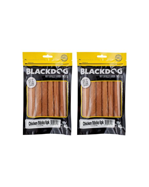 Blackdog Chicken Sticks Dog Treat 2 Pack 6 Pack Soft Juicy Training Reward - Brown