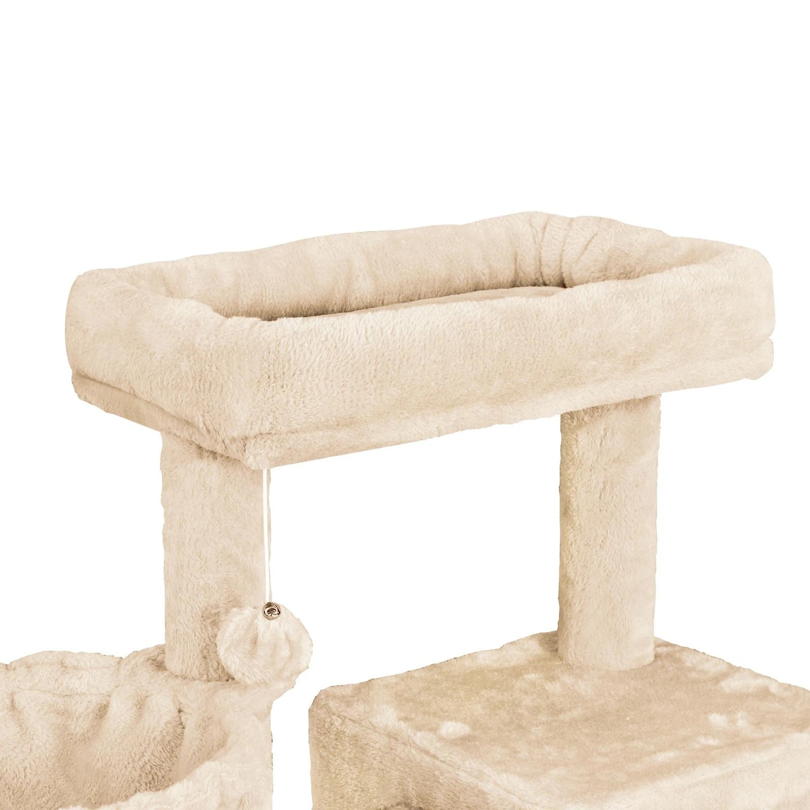 5 Beastie Cat Tree Scratching Post Scratcher Tower Condo House Furniture Wood 100cm - Beige, 5 of 7