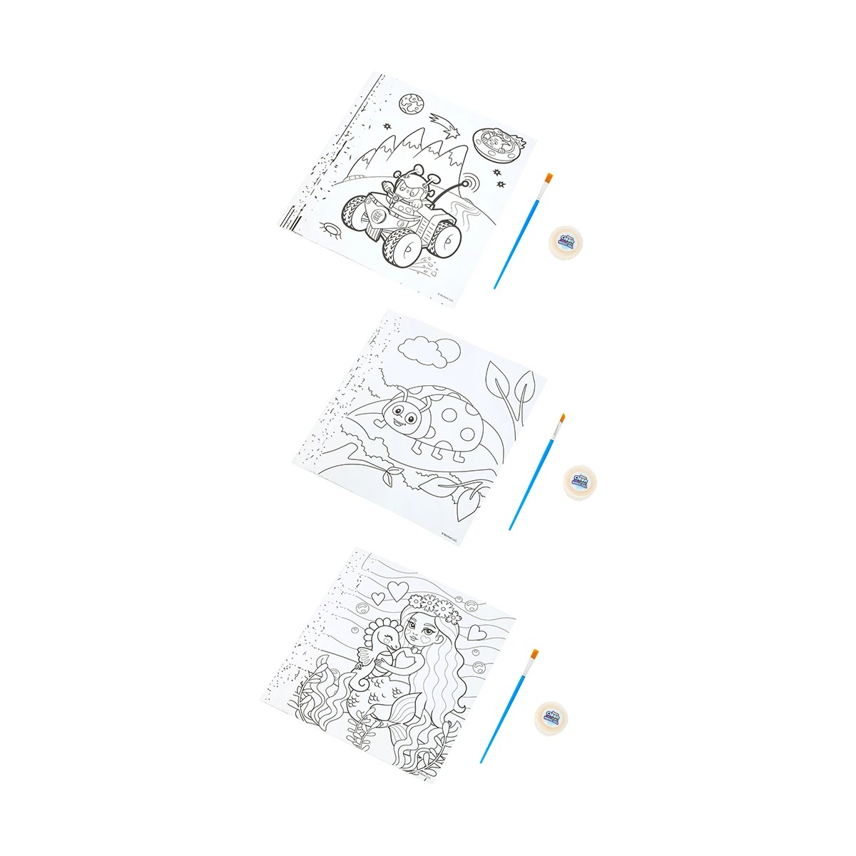 3 Scentos Clean Colouring Painting - Assorted, 3 of 10