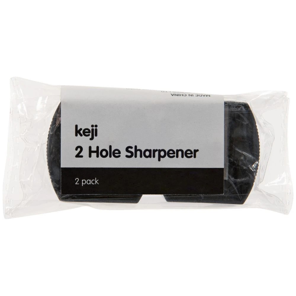 2 Keji 2 Hole Plastic Sharpener 2 Pack, 2 of 3