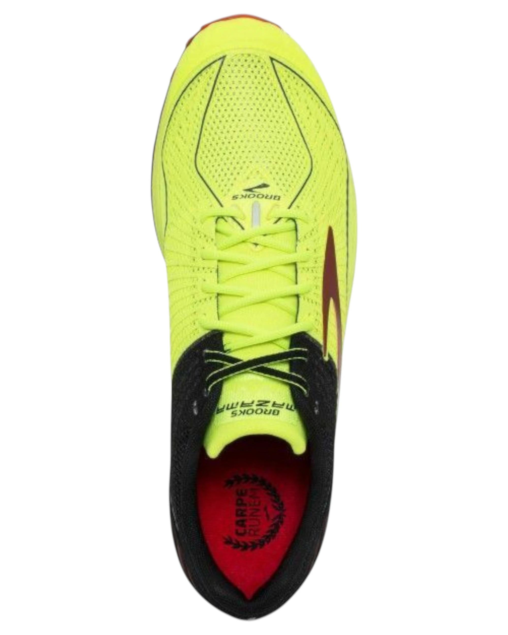 3 Brooks Mens Mazama Trail Runners Shoes BLACK/RED/YELLOW, 3 of 6