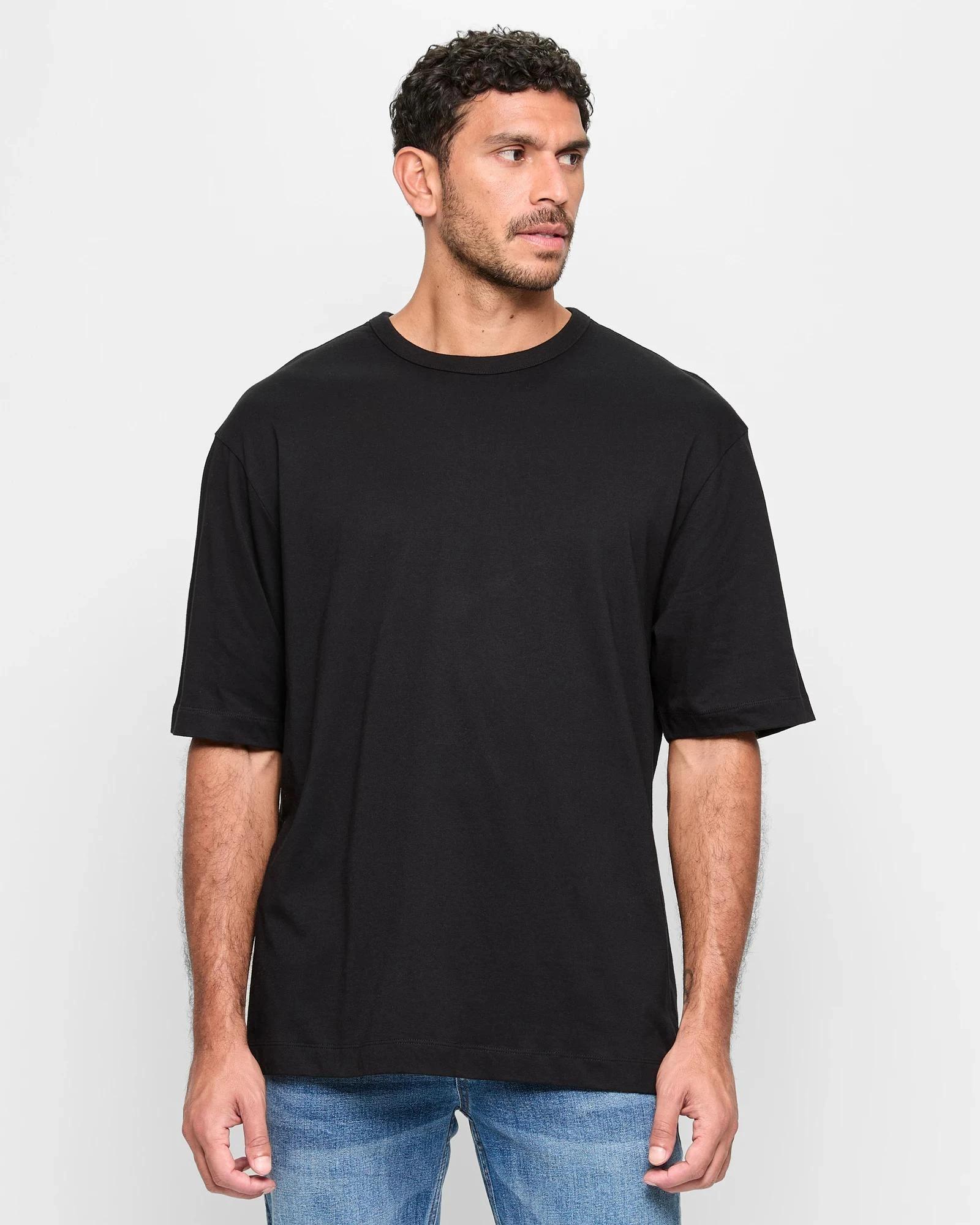 1 Target Australian Cotton Oversized T-Shirt BLACK, 1 of 5