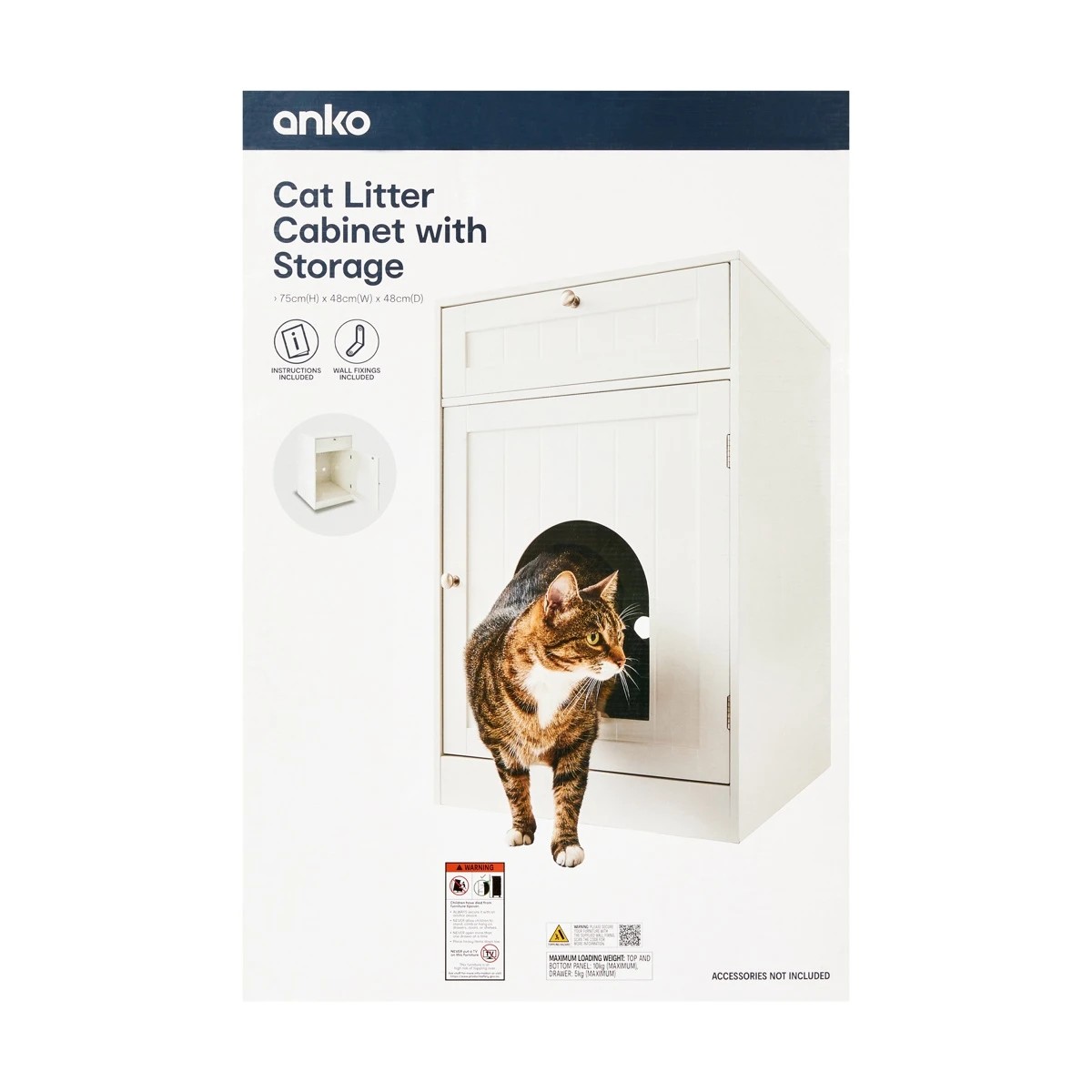 9 Cat Litter Cabinet with Storage Drawer, 9 of 9