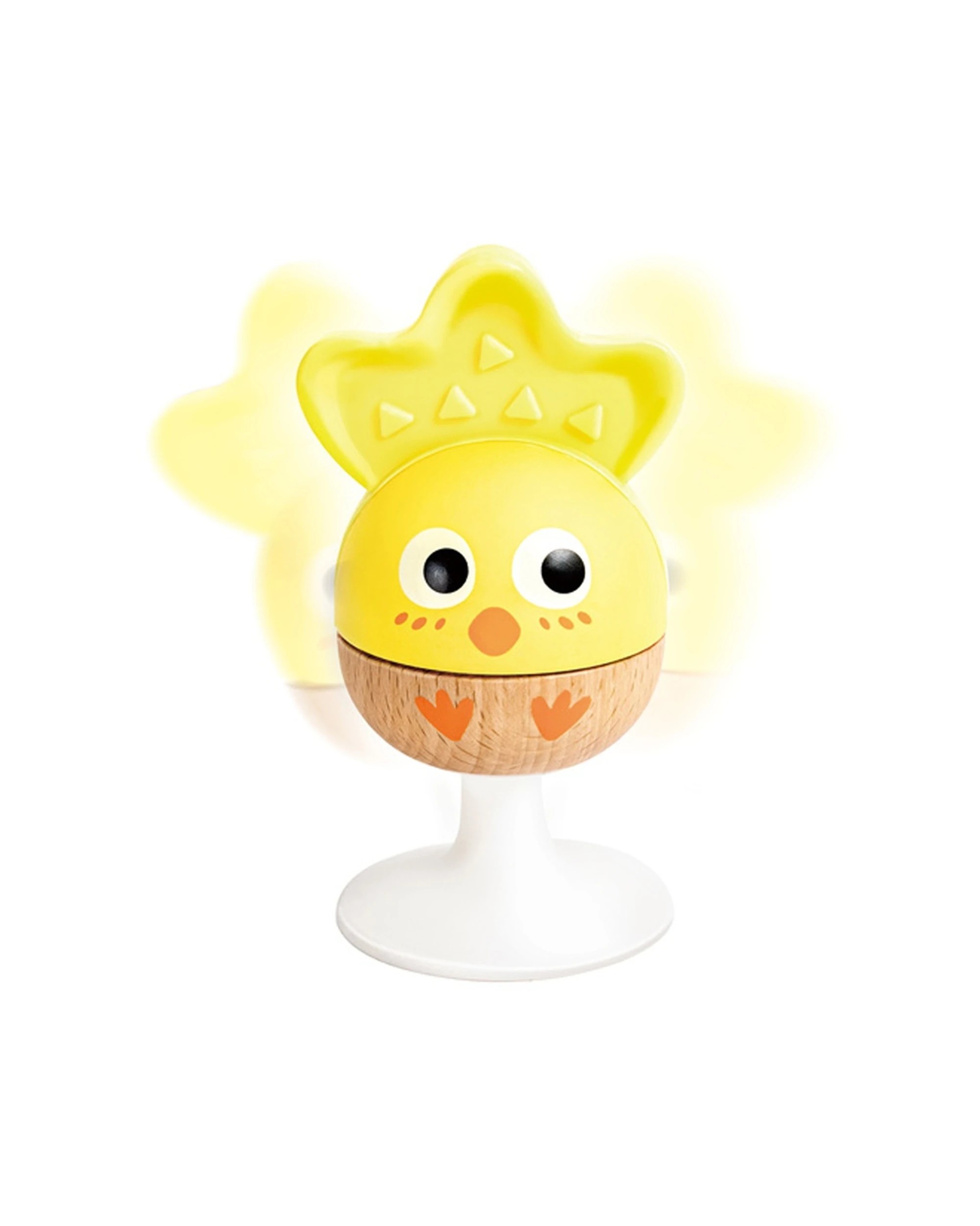 3 Hape Cheery Critter Rattle Trio Baby Toy Plus Mouse Rabbit Chick Silicone Ears Rattles Set - Multi, 3 of 4