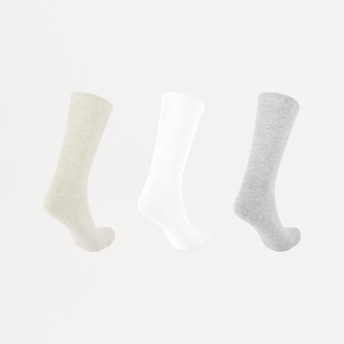 2 3 Pack Bamboo Crew Socks NEUTRAL, 2 of 3