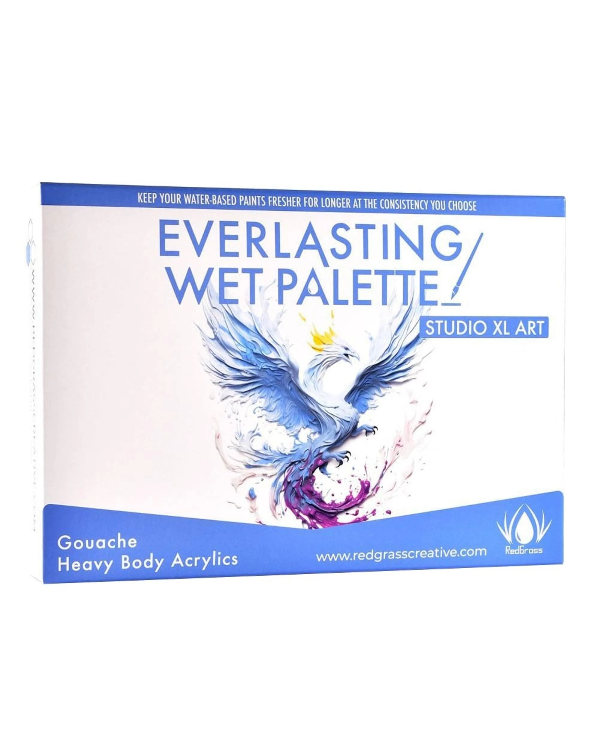 1 Redgrass Everlasting Wet Palette Studio XL Art for Gouache Heavy Body Acrylics, 1 of 8