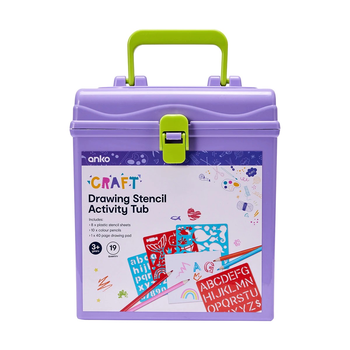 1 19 Piece Drawing Stencil Activity Tub, 1 of 10