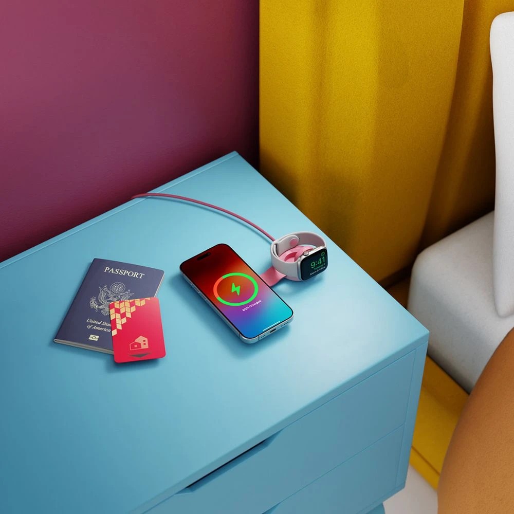 6 TwelveSouth ButterFly SE 2 in 1 Qi2 Wireless Charger Pink, 6 of 8