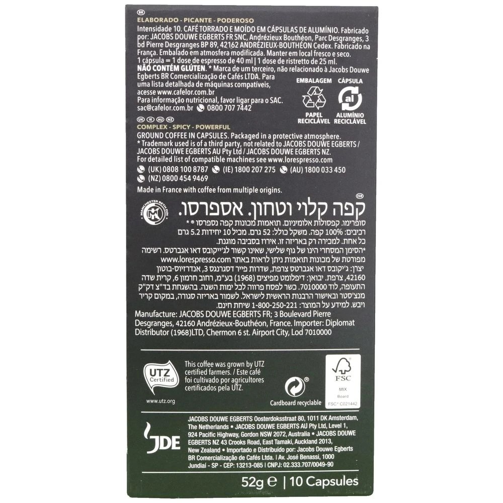 2 L'OR Espresso Coffee Capsules Supremo 10 Pack, 2 of 2