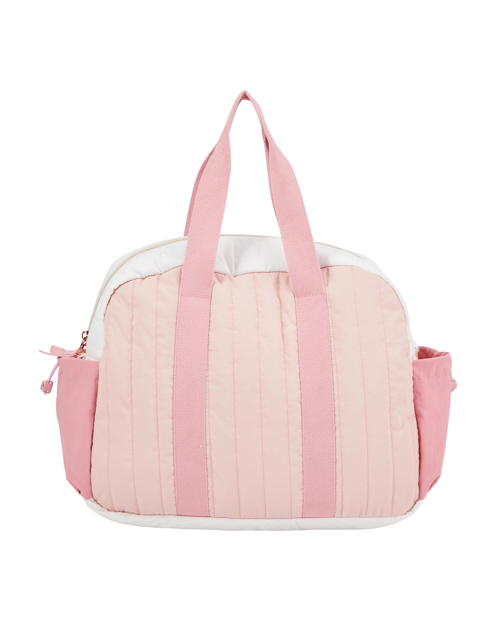 3 Quilted Overnight Bag - Pink, 3 of 5