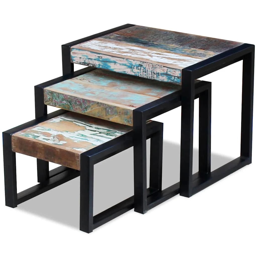6 Vidaxl Side Table Wooden Side Table - Multi, 6 of 10