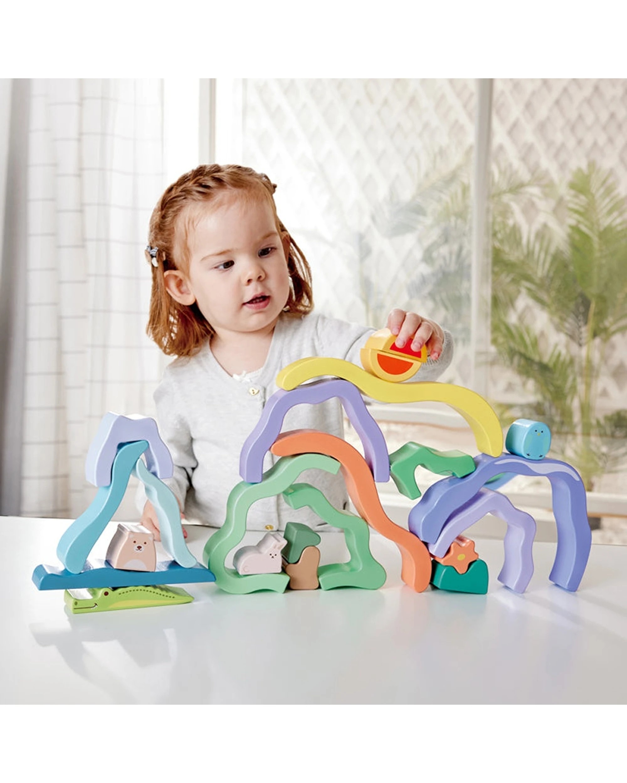 3 Hape Nature Scene Stacking Blocks For Kids And Toddlers - Multi, 3 of 3