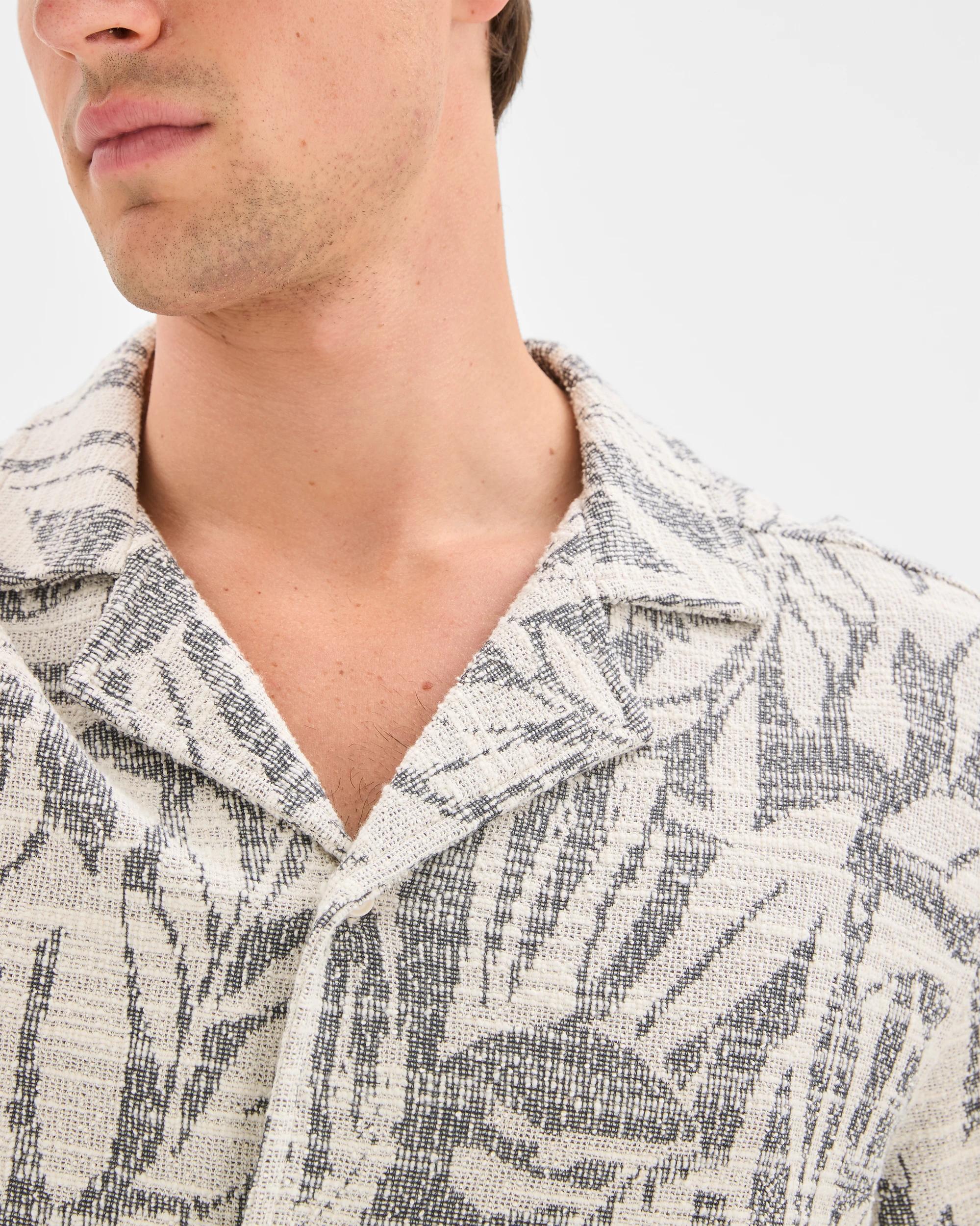4 Commons Australian Cotton Blend Jacquard Resort Shirt , 4 of 6