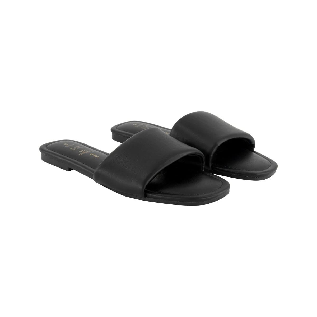2 Comfort Footbed Slides BLACK, 2 of 3