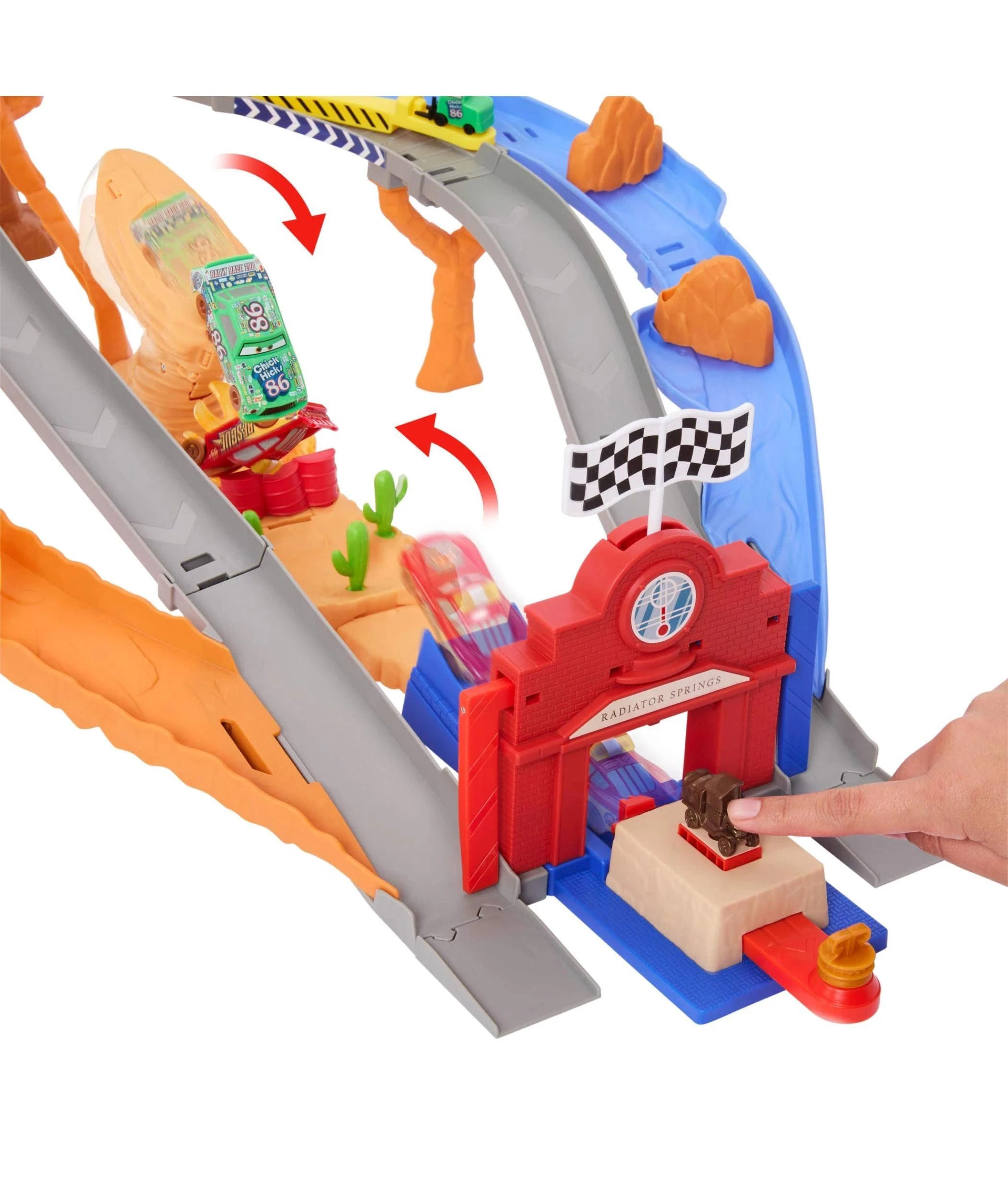 5 Disney and Pixar Cars Radiator Springs Race & Rescue Rescue Road Raceway Playset - Multi, 5 of 6