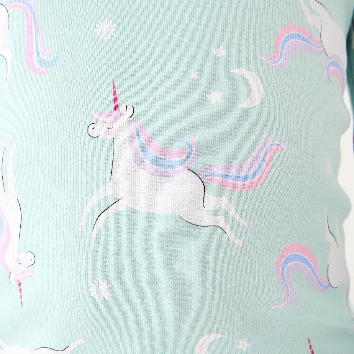 5 Rib Pyjama Set Blu Unicrn, 5 of 9