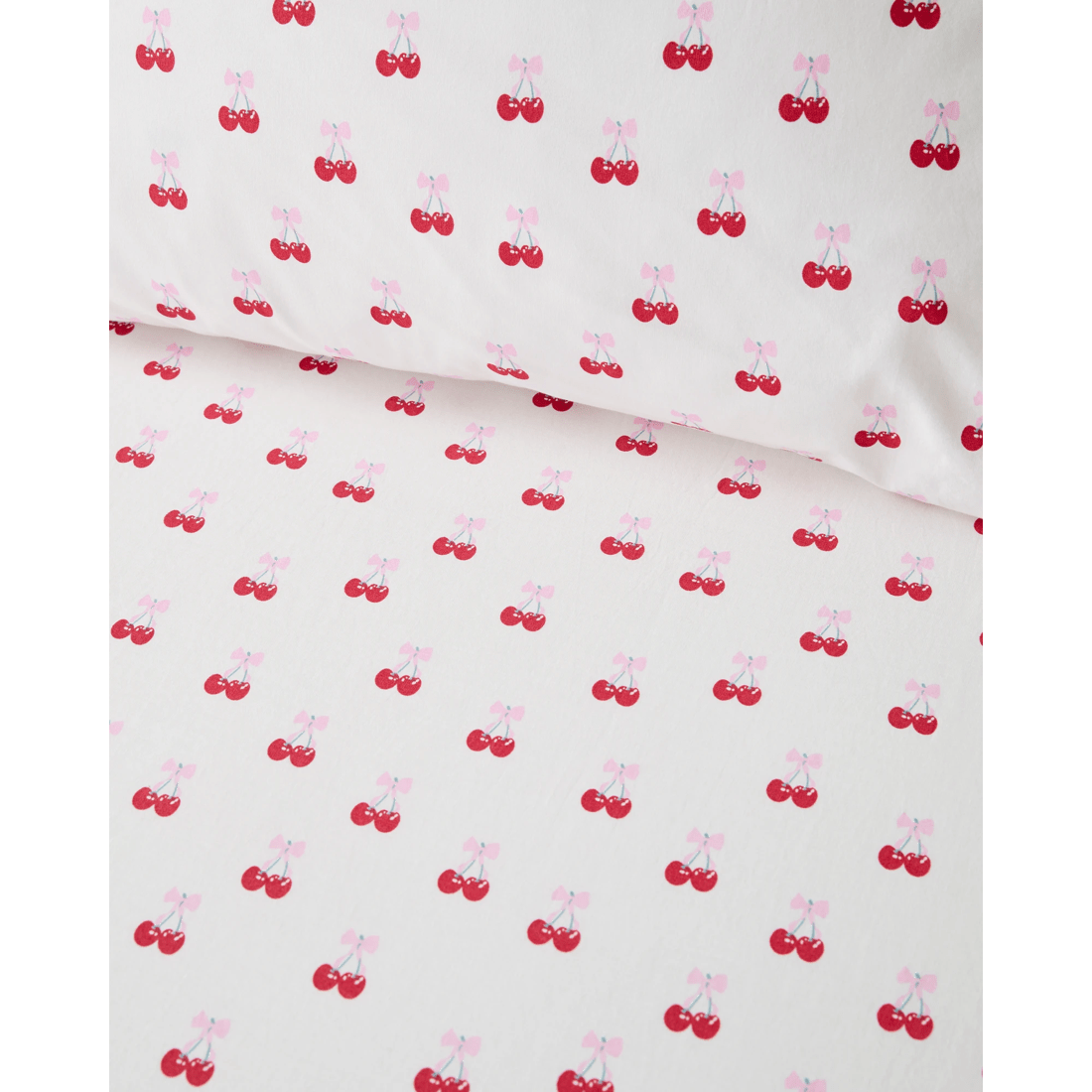 2 Target Cherry Australian Cotton Fitted Sheet Set
 - Double Bed
 - White, 2 of 2