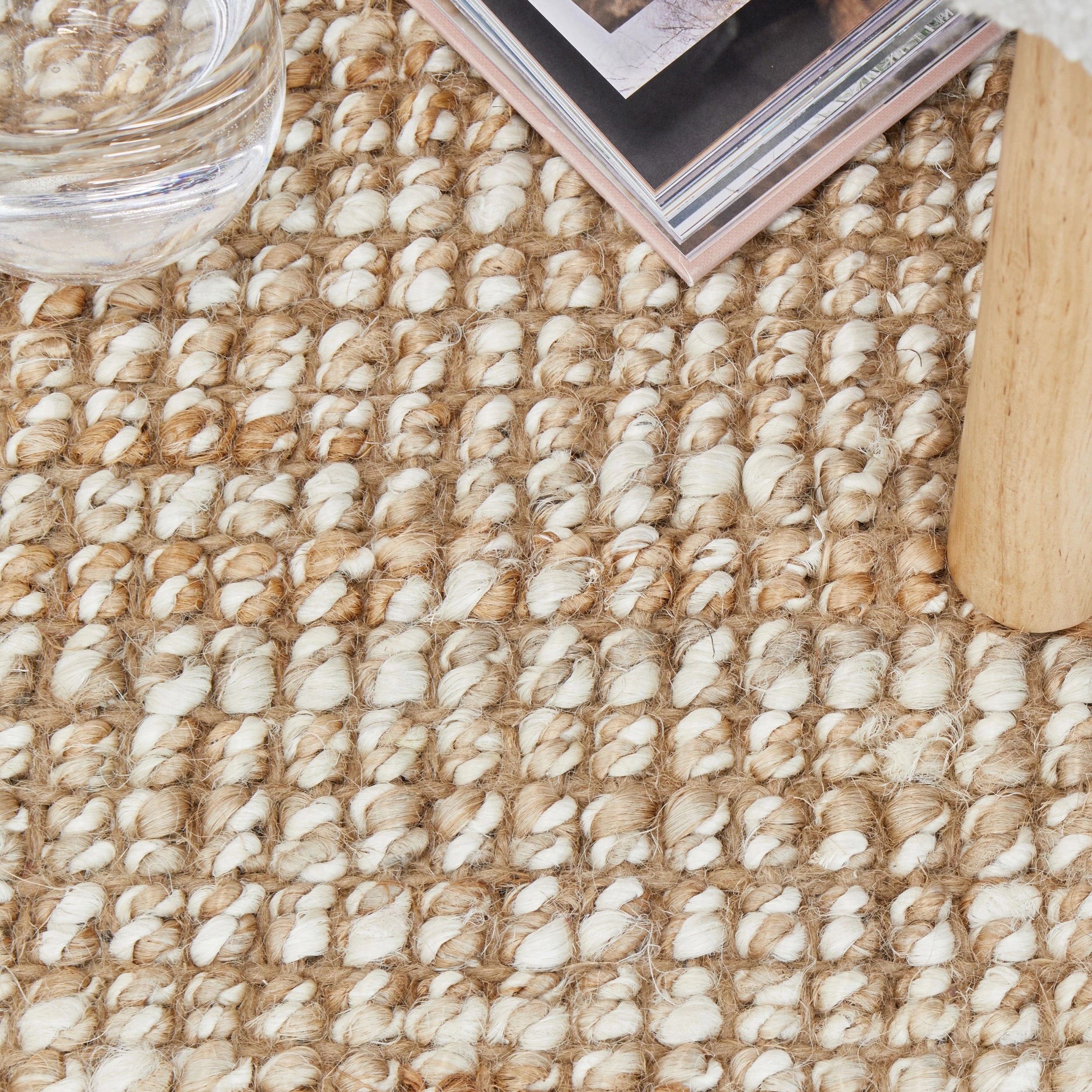 4 Common Ground Rugs Kingsley Hunter 380x280cm - Extra Large Jute Rug - White, 4 of 8