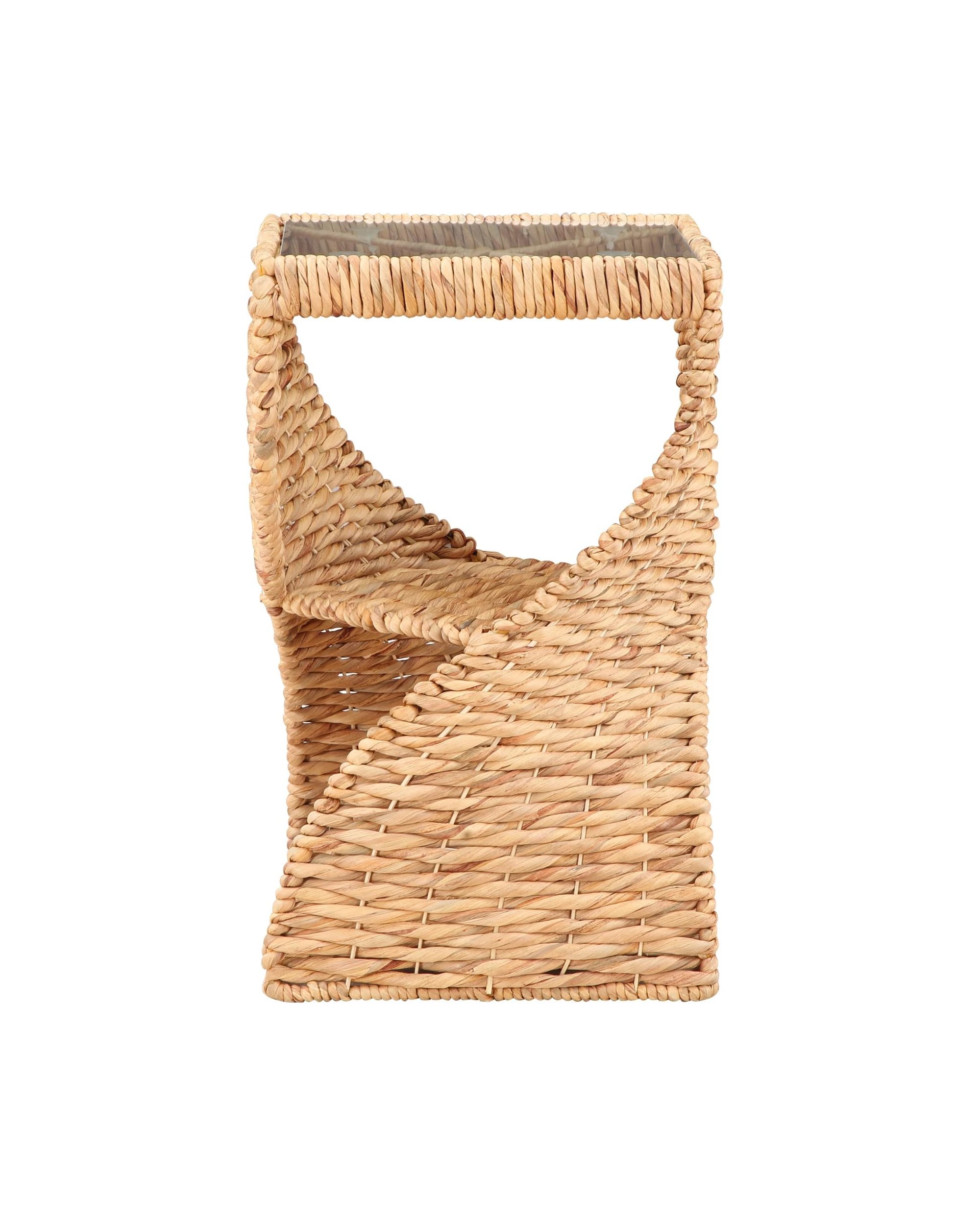4 Kodu Side Table Spiral Base Woven - Natural, 4 of 6