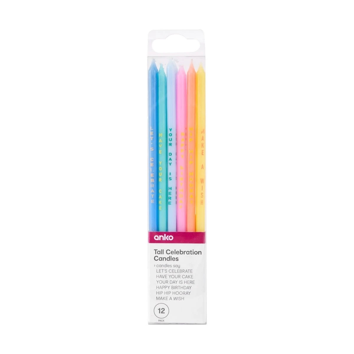 4 12 Pack Tall Celebration Candles, 4 of 4