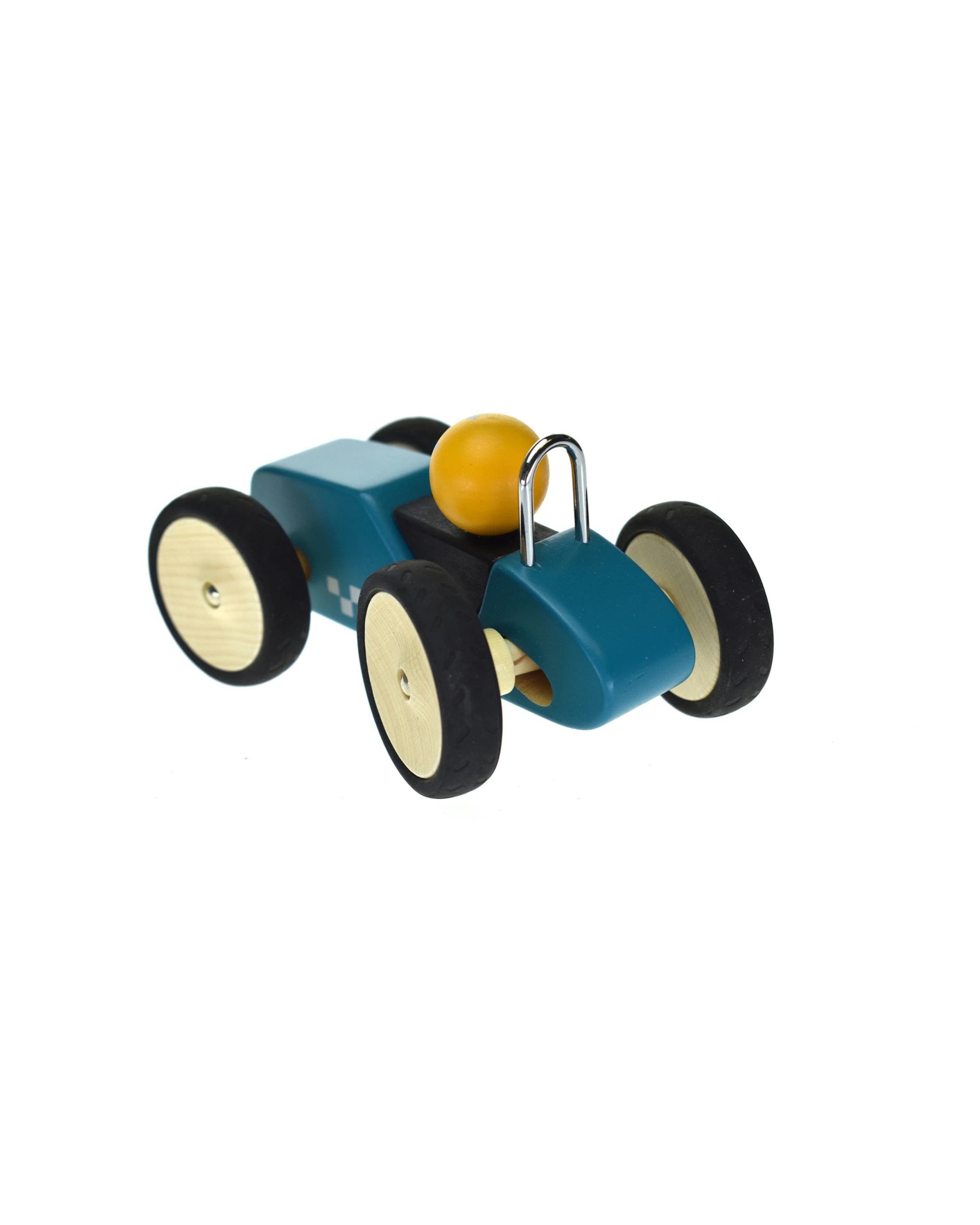 4 Kaper Kidz Retro Racing Car Large Wooden Childrens Toy - Green, 4 of 6