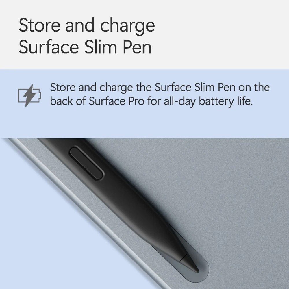 8 Microsoft Surface Pro 12-inch Keyboard with Slim Pen Ocean, 8 of 9