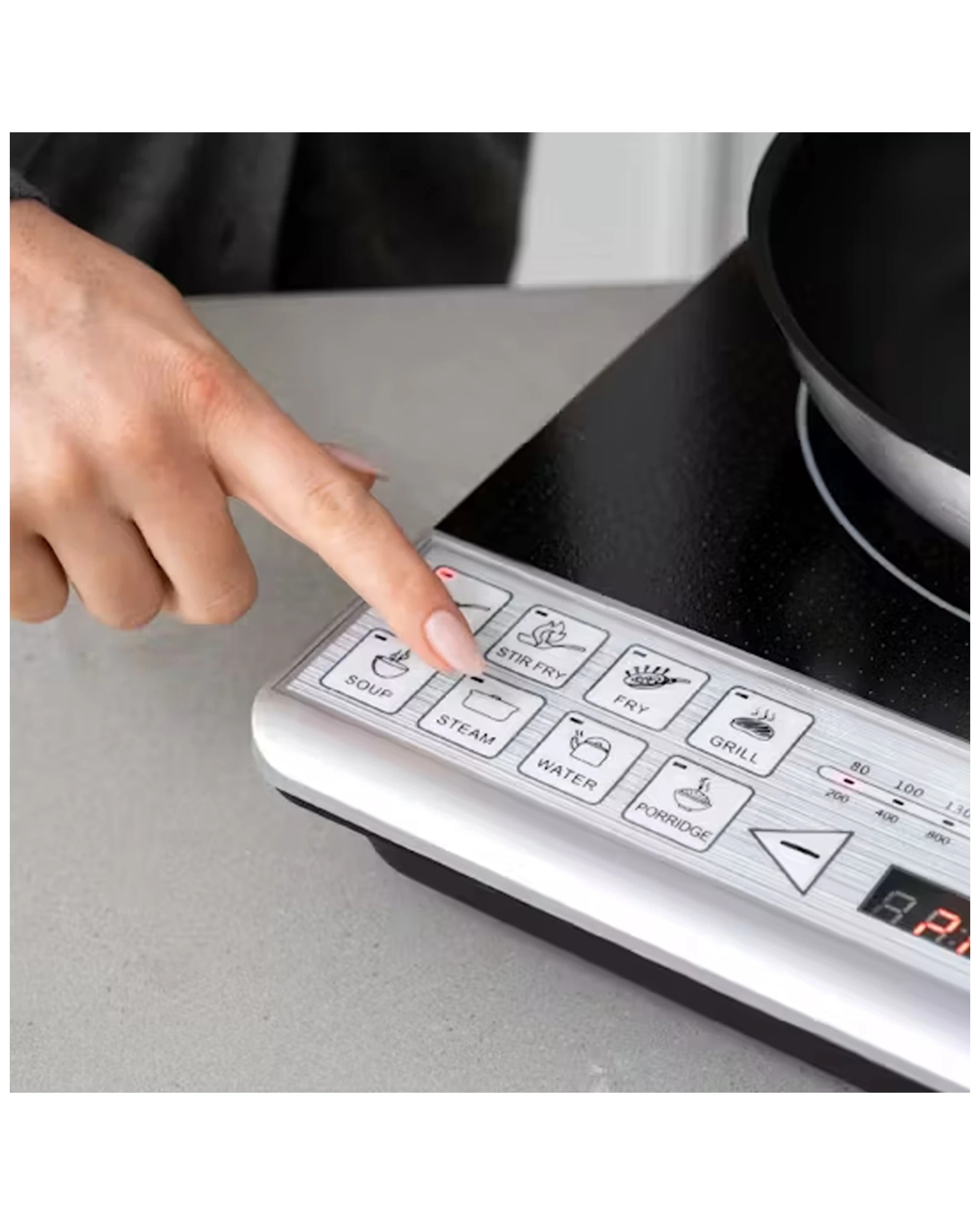 3 Healthy Choice 2000w Electric Portable Induction Cooktop/cooker Led Display - Black, 3 of 3