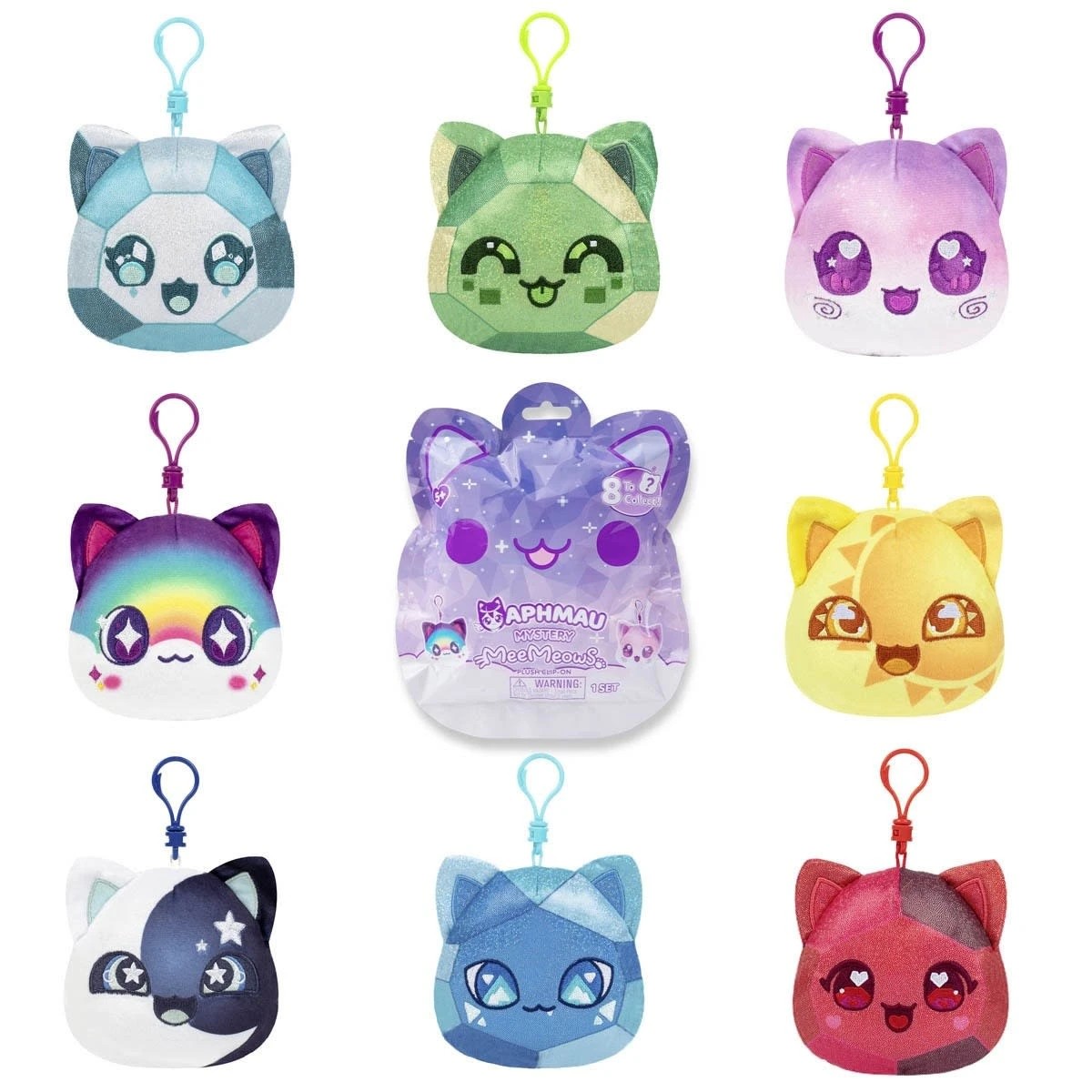 4 Aphmau MeeMeows Mystery Plush Clip-On - Assorted, 4 of 7