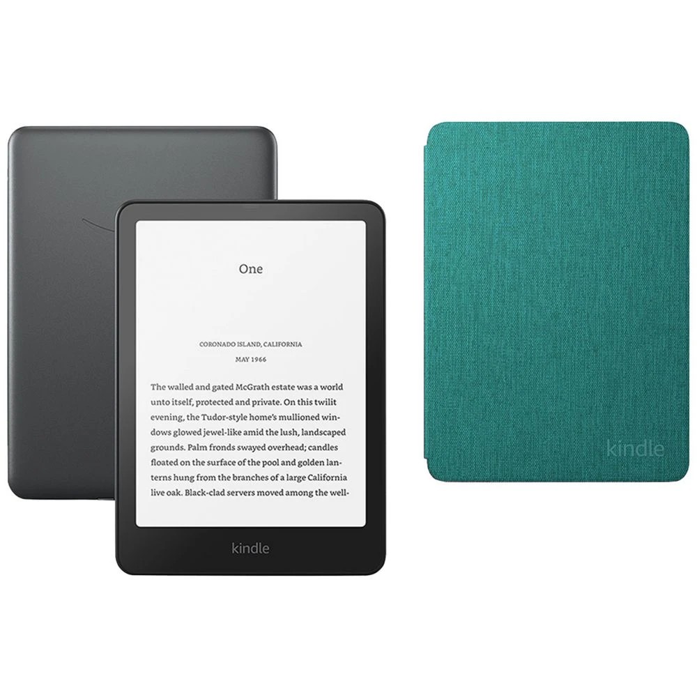1 Kindle Paperwhite 12th Gen 32GB with Jade Cover, 1 of 1