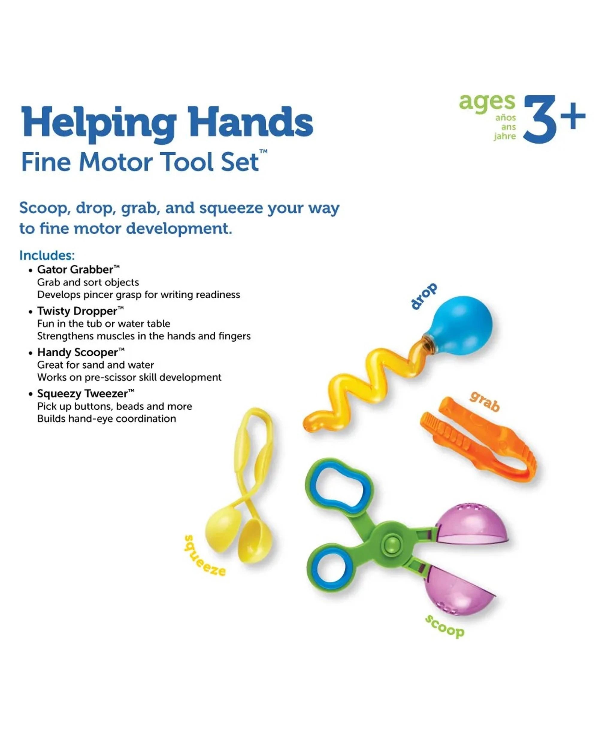 2 Learning Resources Helping Hands Fine Motor Tool Set, 2 of 6