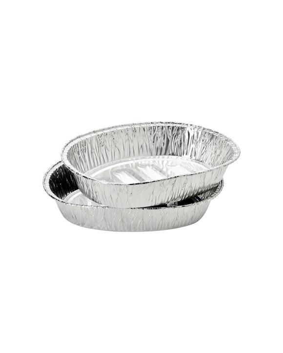 Wiltshire 2pc Bar-B Disposable Barbeque Oven Foil Trays Extra Large - Silver