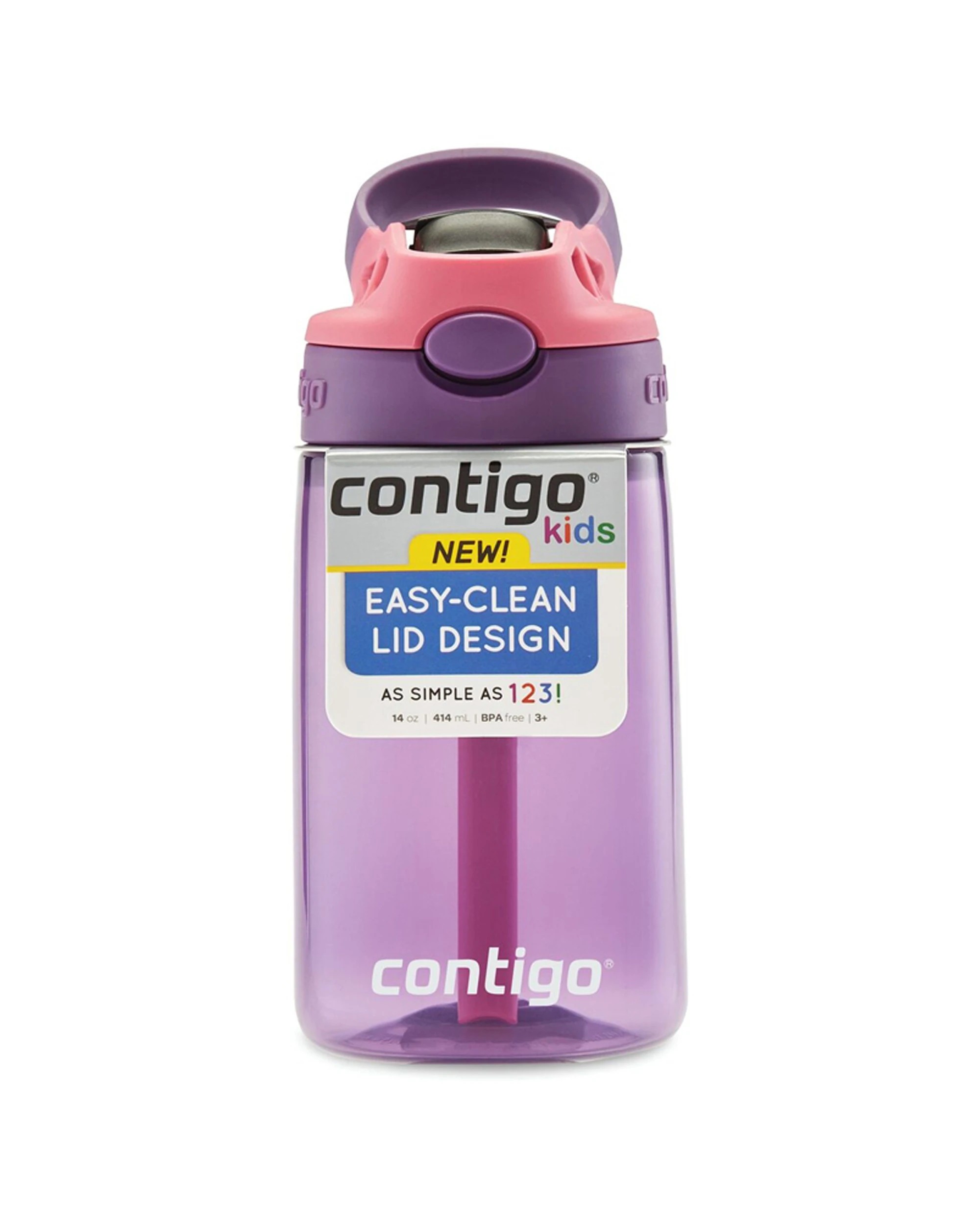 4 Contigo Kids Autospout 414ml Water Bottle – Multicolour - Multi, 4 of 7