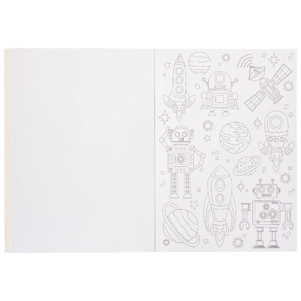 2 Studymate A4 Colouring Book Robots In Space, 2 of 3