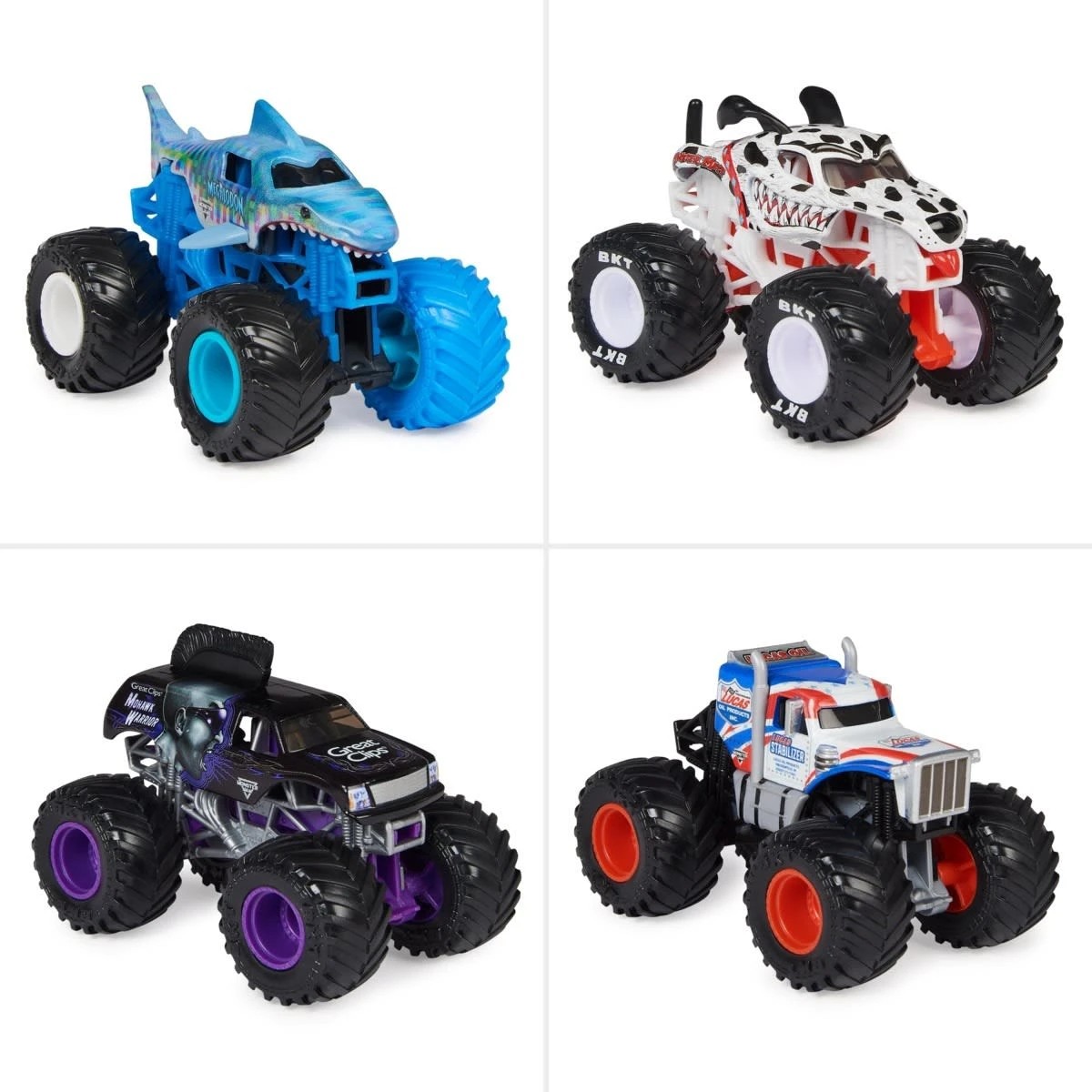 6 Monster Jam 1:64 Die Cast Truck - Assorted, 6 of 8