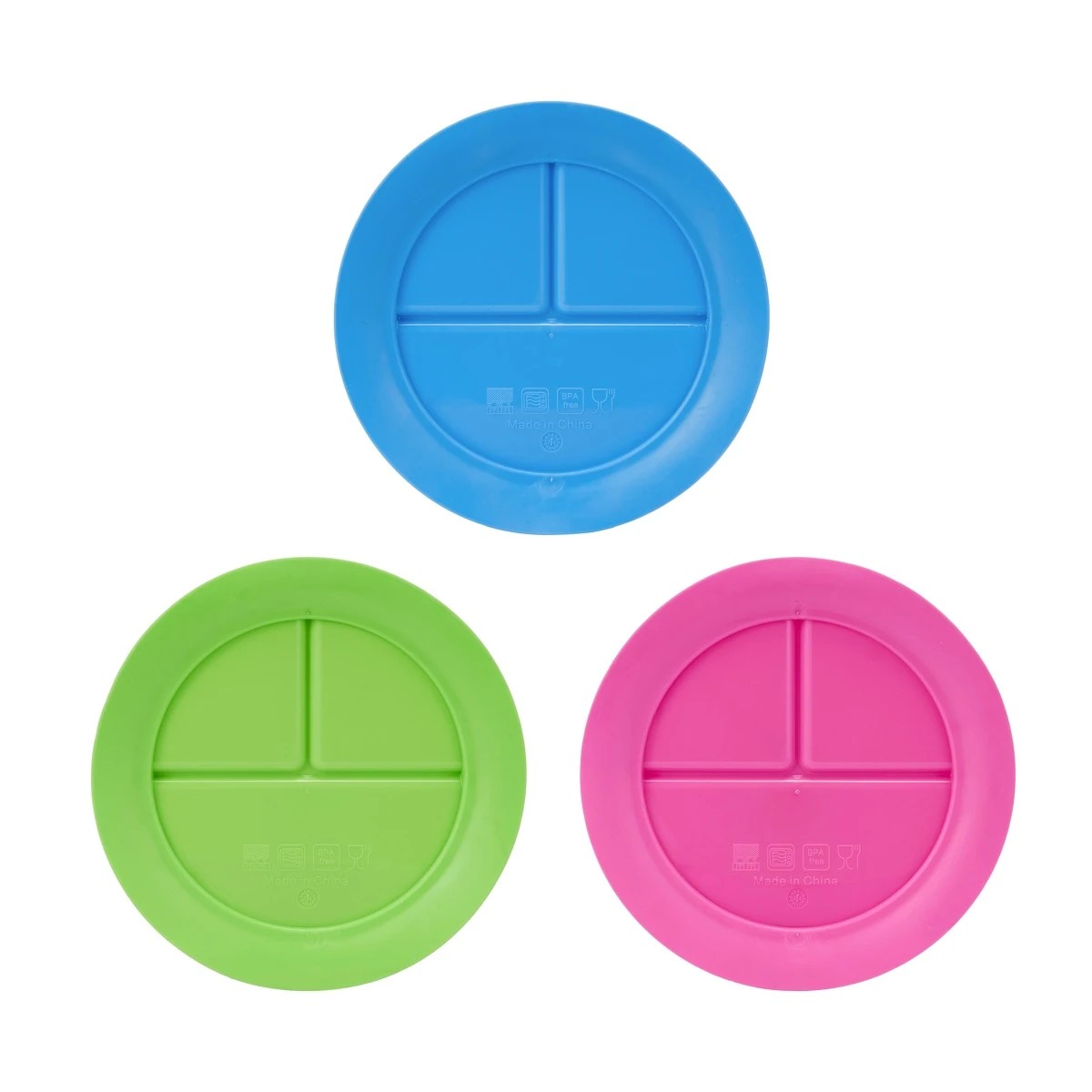 8 Suction Divided Plate - Assorted, 8 of 9