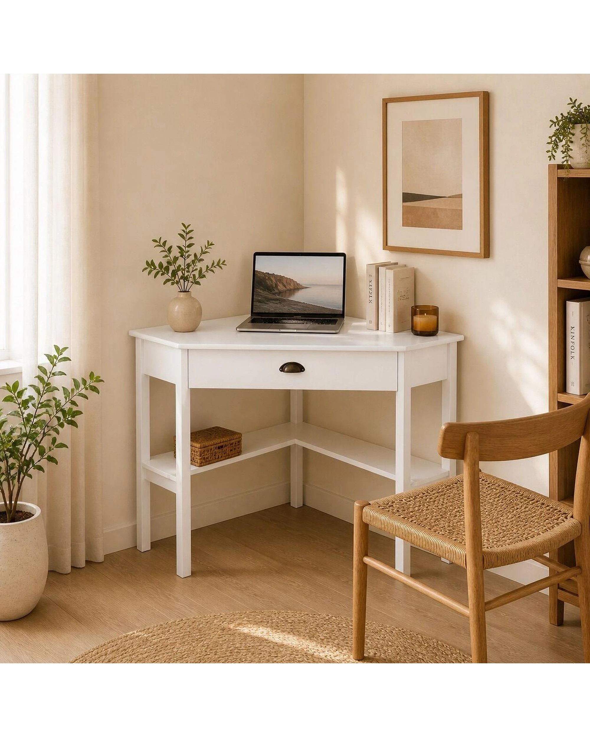 9 Ronan Corner Desk White, 9 of 10