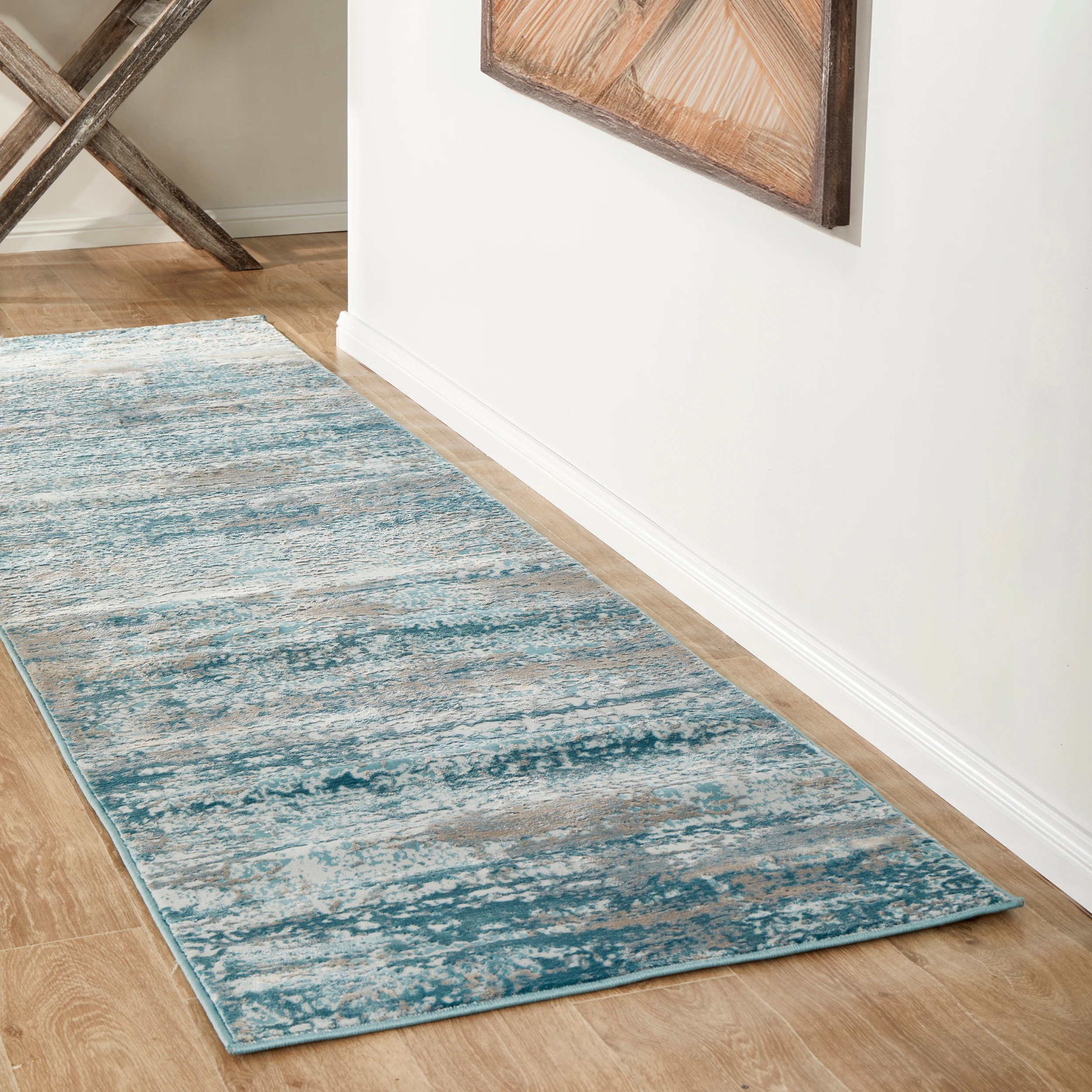 1 Common Ground Rugs Grandeur 115 Runner 300x80 cm Rug - Blue, 1 of 6