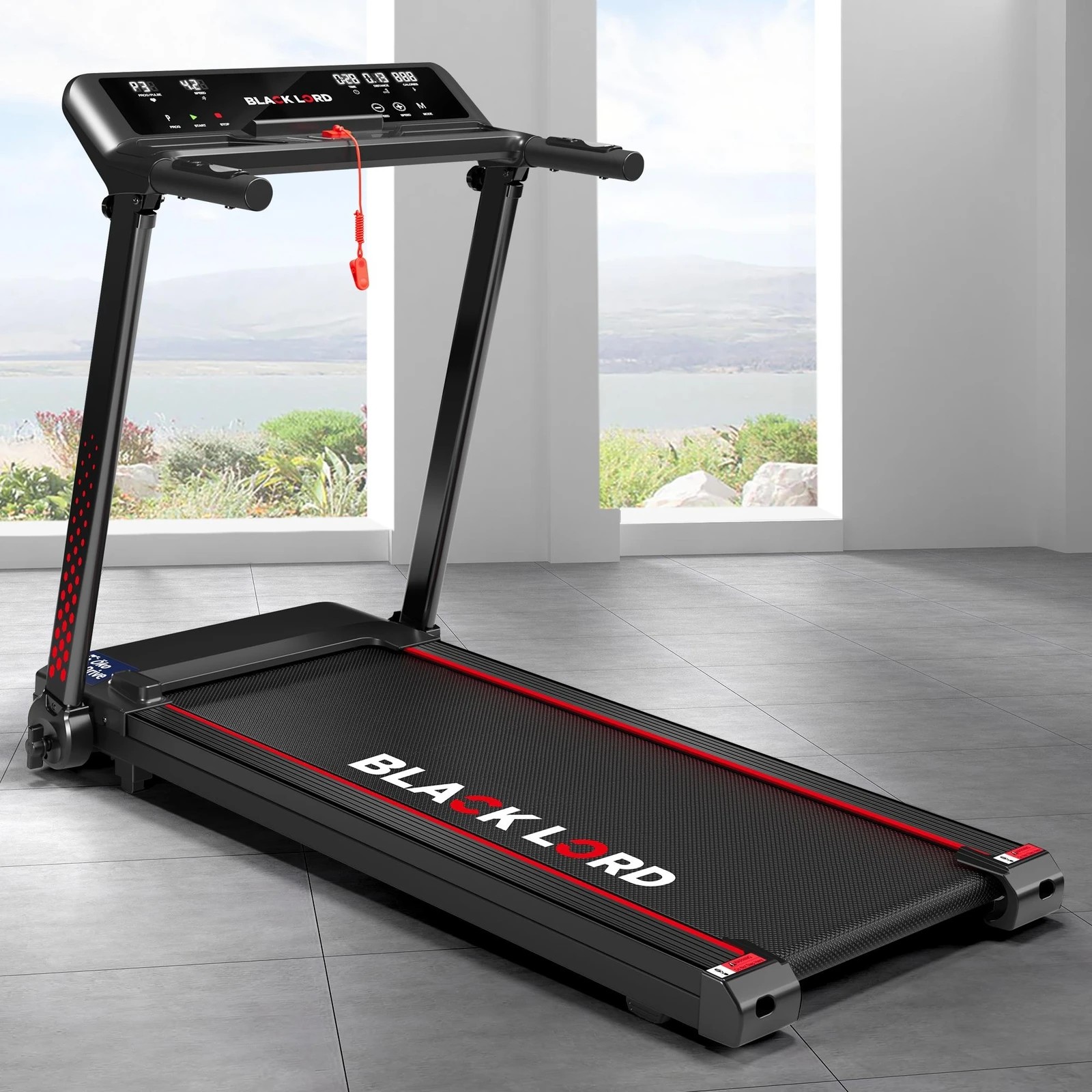 2 Black Lord Treadmill Electric Exercise Foldable Running Machine Home Gym Fitness - Black, 2 of 10