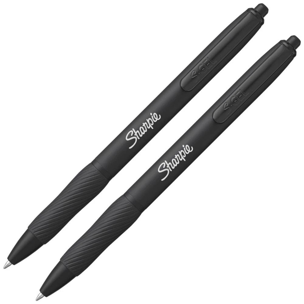2 Sharpie S-Gel Metal Gel Pens 0.7mm Matte Black 2 Pack, 2 of 7