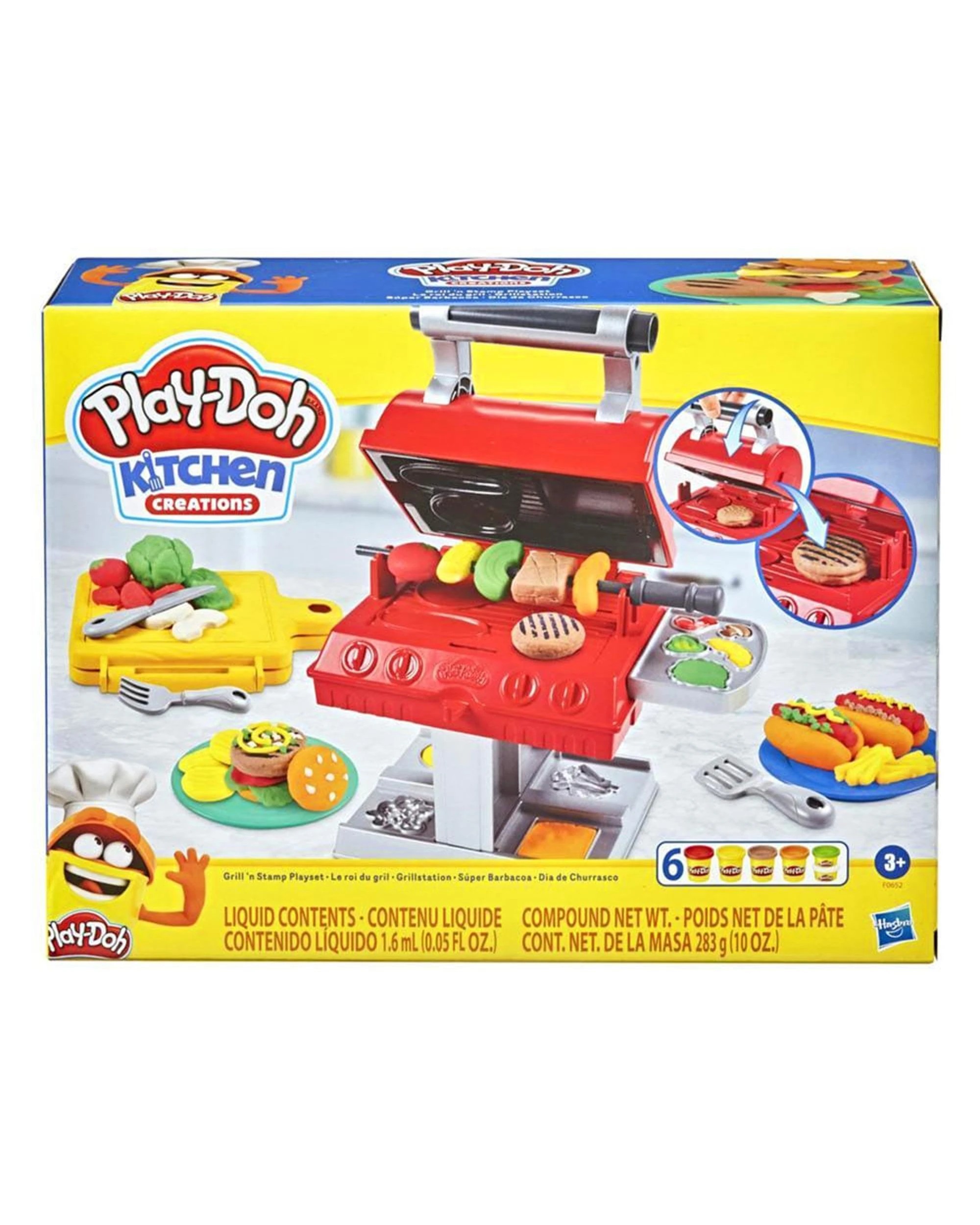 1 Hasbro Play-Doh Kitchen Creations Grill 'N' Stamp BBQ Set, 1 of 1