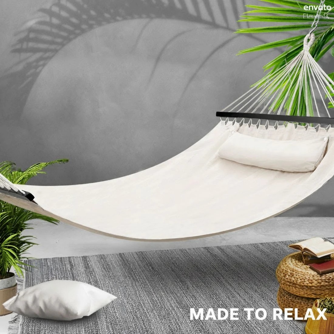 7 Gardeon Hammock Bed Outdoor Camping Portable Hanging Chair 2 Person Piillow - Beige, 7 of 7