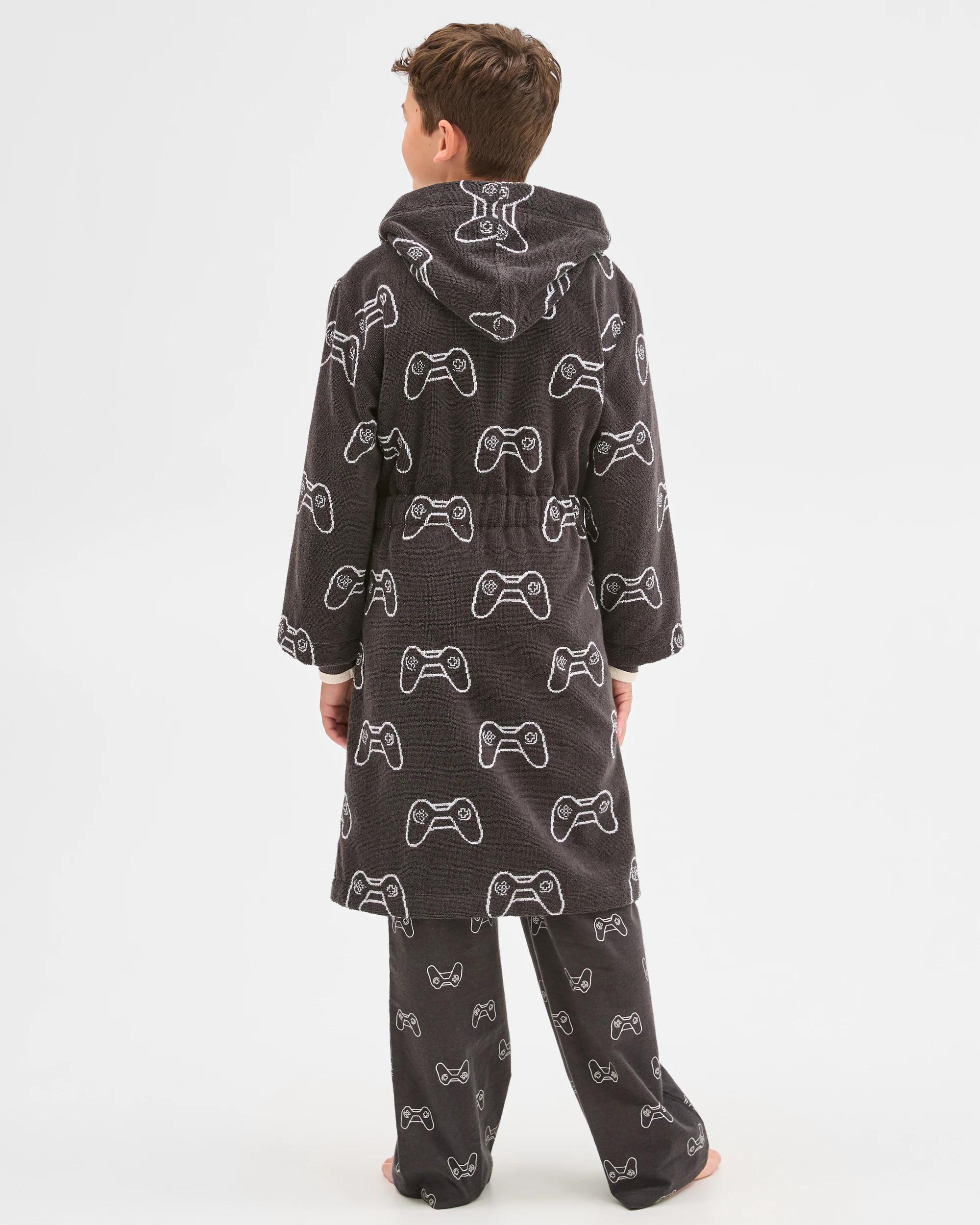 4 Target Kids Older Boys Australian Cotton Towelling Dressing Gown GAMER, 4 of 7