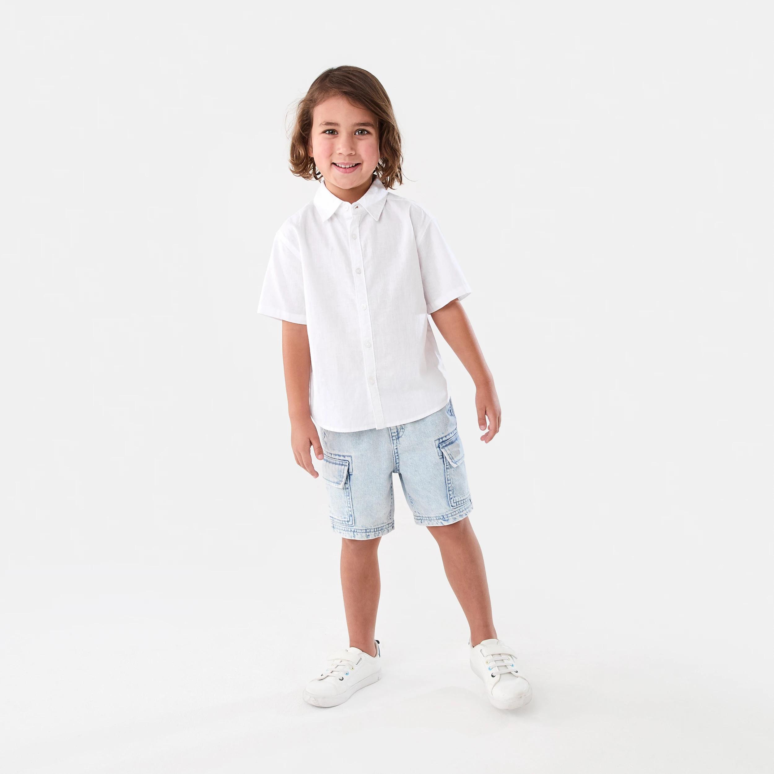 6 Linen Blend Shirt WHITE, 6 of 7