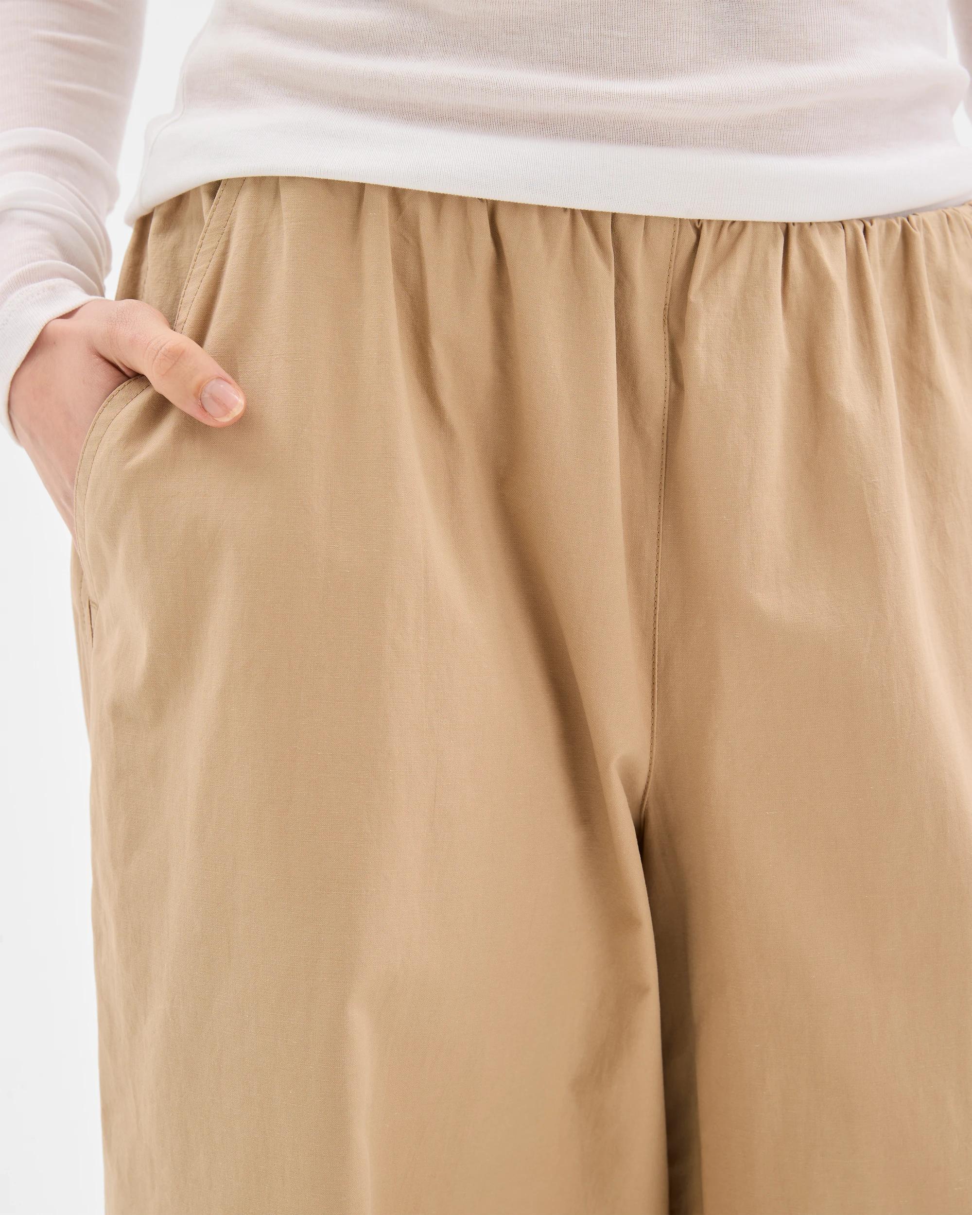 6 Lily Loves Australian Cotton Blend Wide Leg Barrel Pants DARK STONE, 6 of 7