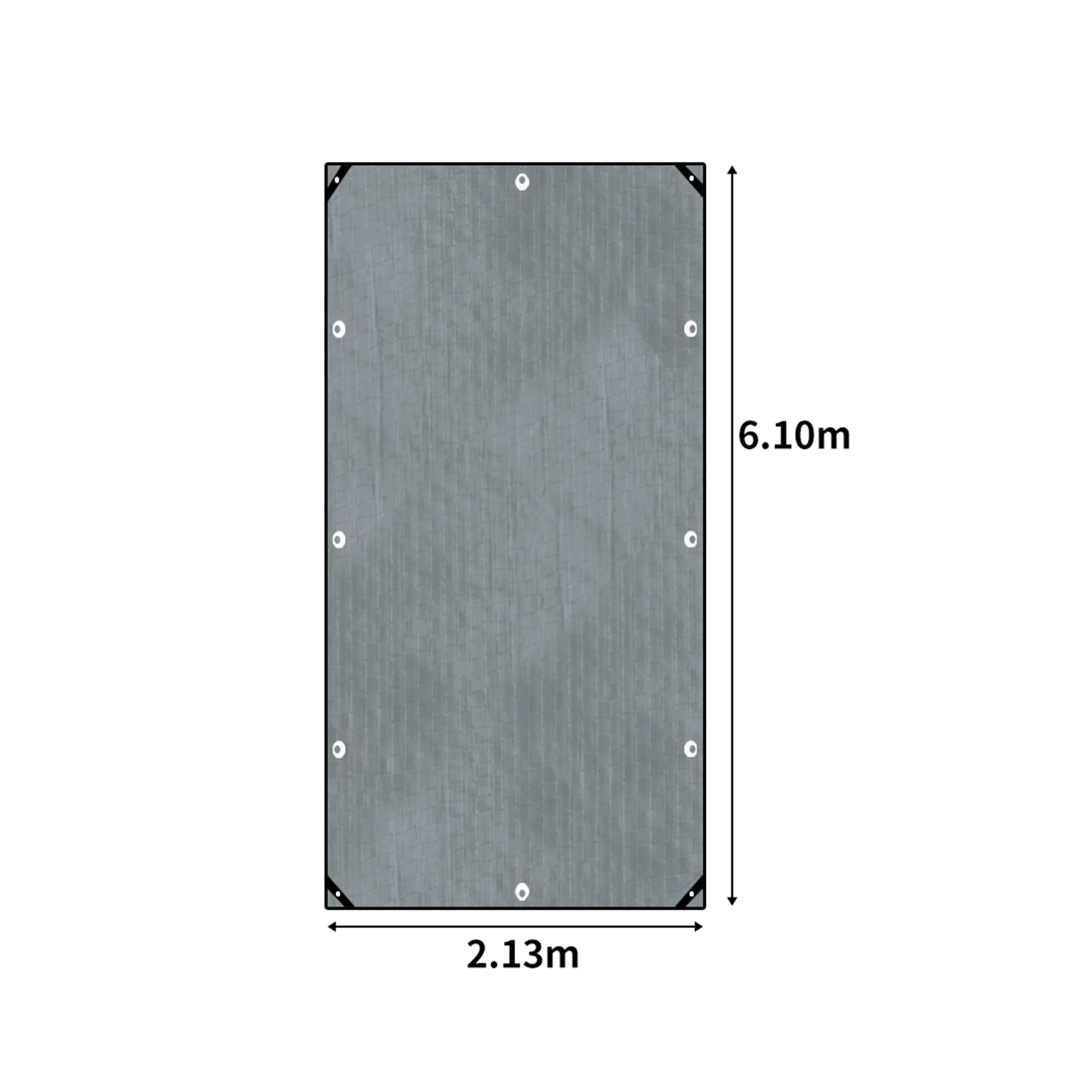 3 Mountview 2.1X6.1M Heavy Duty Waterproof Poly Tarpaulin Camping Cover, 3 of 6