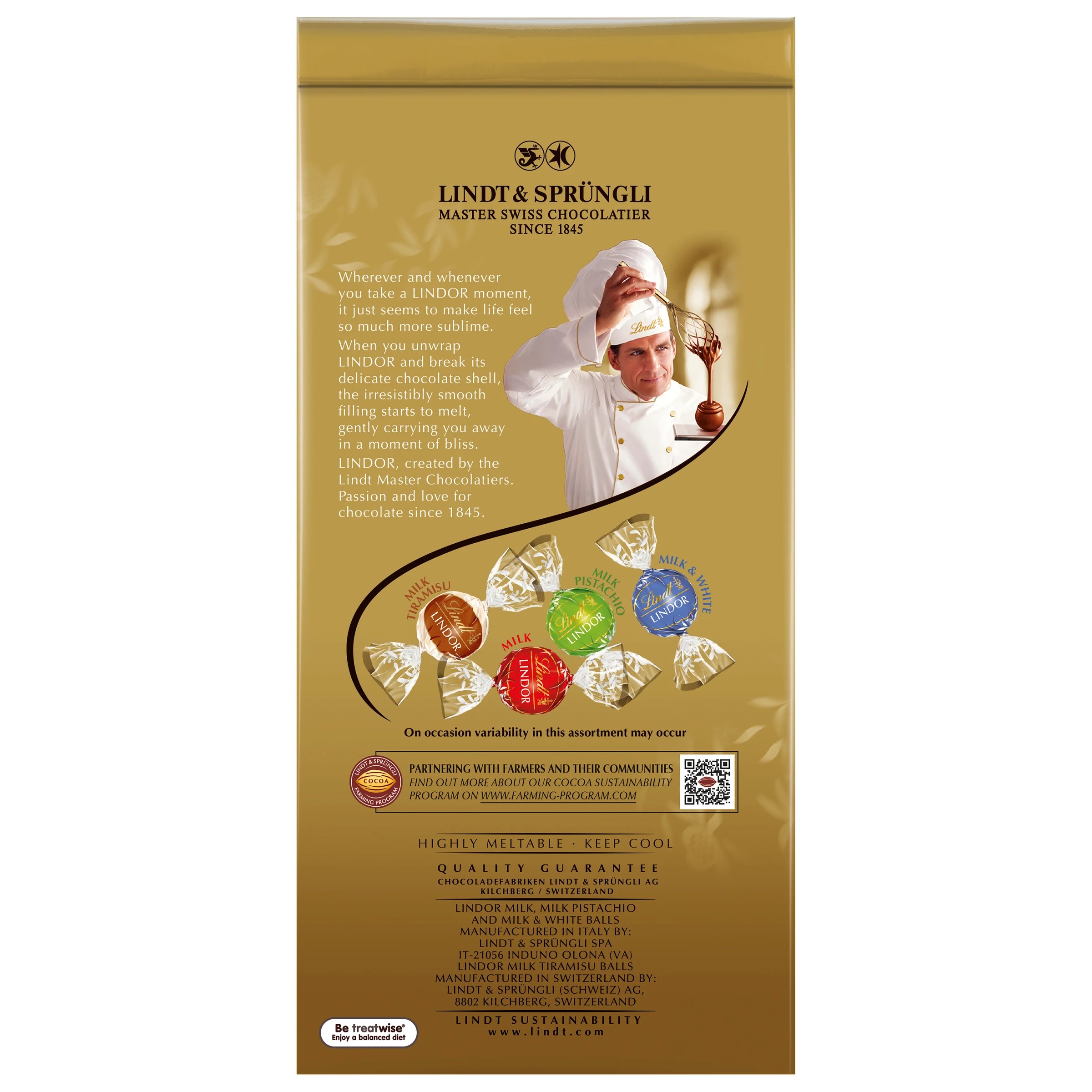 3 Lindt LINDOR Limited Edition Chocolate Bag 222g, 3 of 6