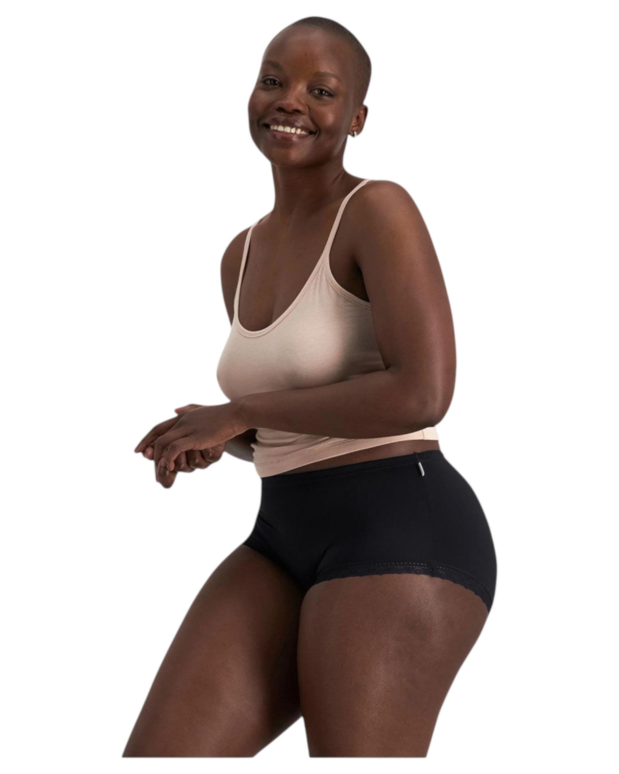 4 Jockey 5 Pack Womens Parisienne Delicate Full Brief Underwear BLACK, 4 of 4