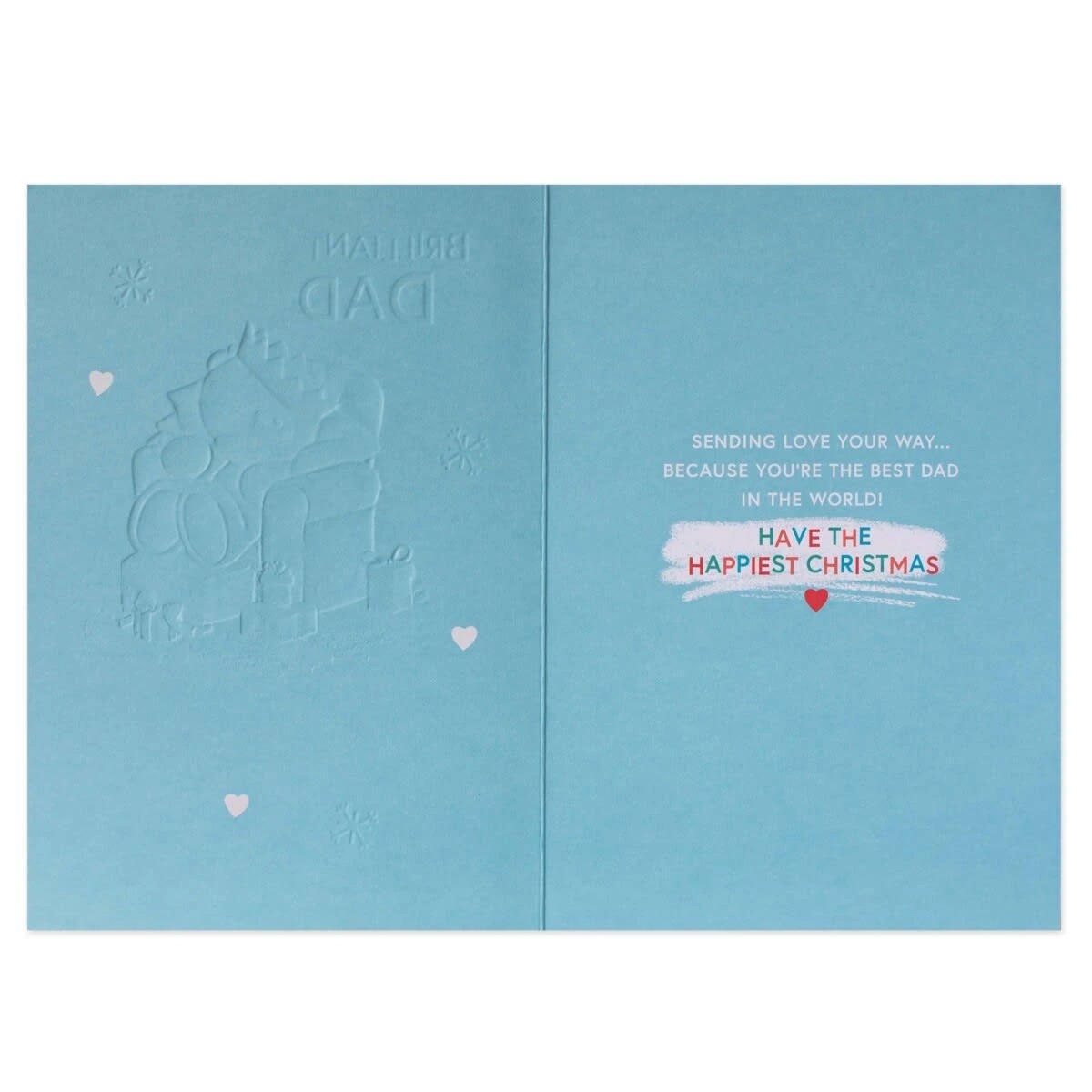 2 Hallmark Forever Friends Christmas Card - For A Brilliant Dad, 2 of 3