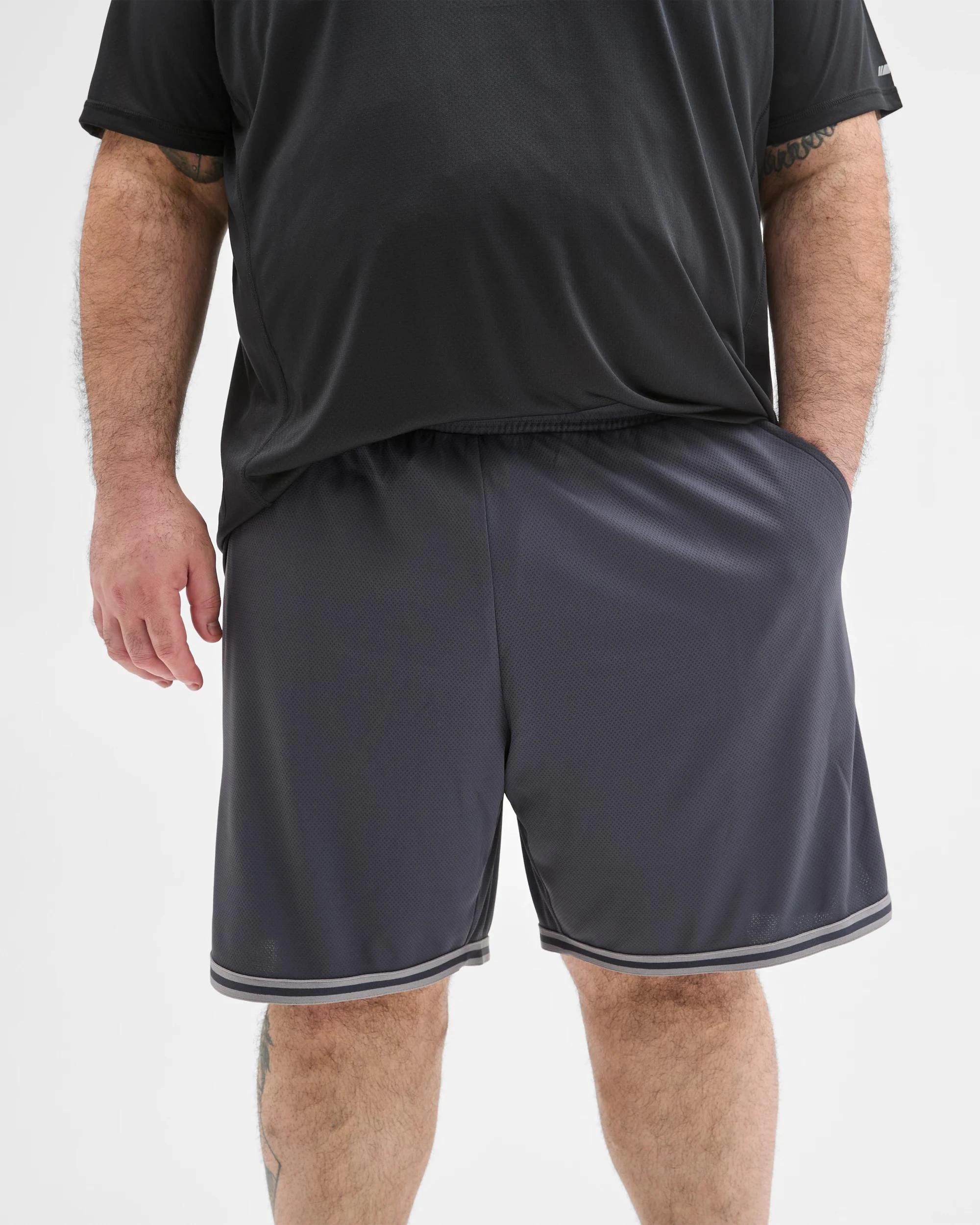 4 Target Plus Size Active Basketball Shorts GUNMETAL, 4 of 6